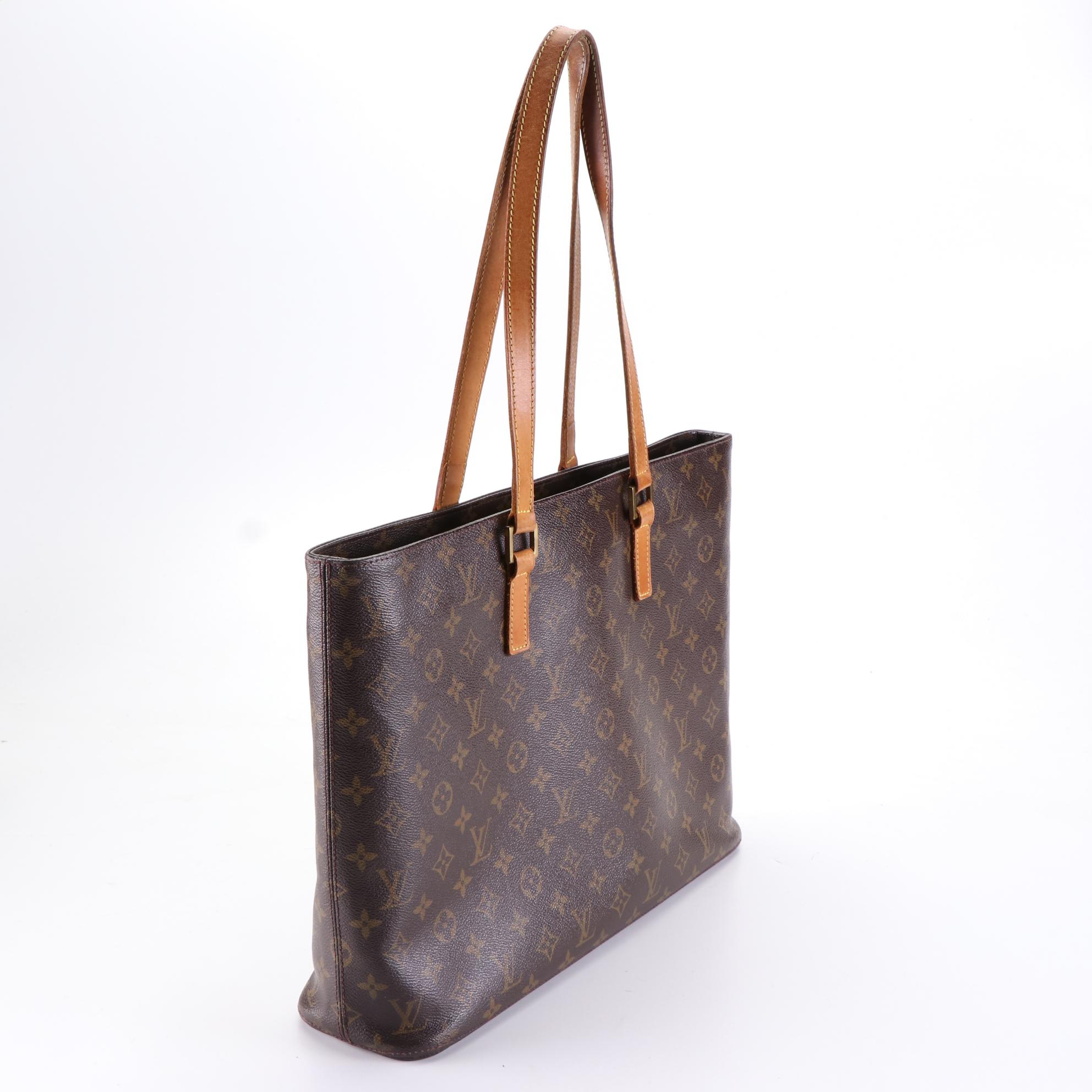 Louis Vuitton Luco Tote Bag in Monogram Canvas and Vachetta Leather