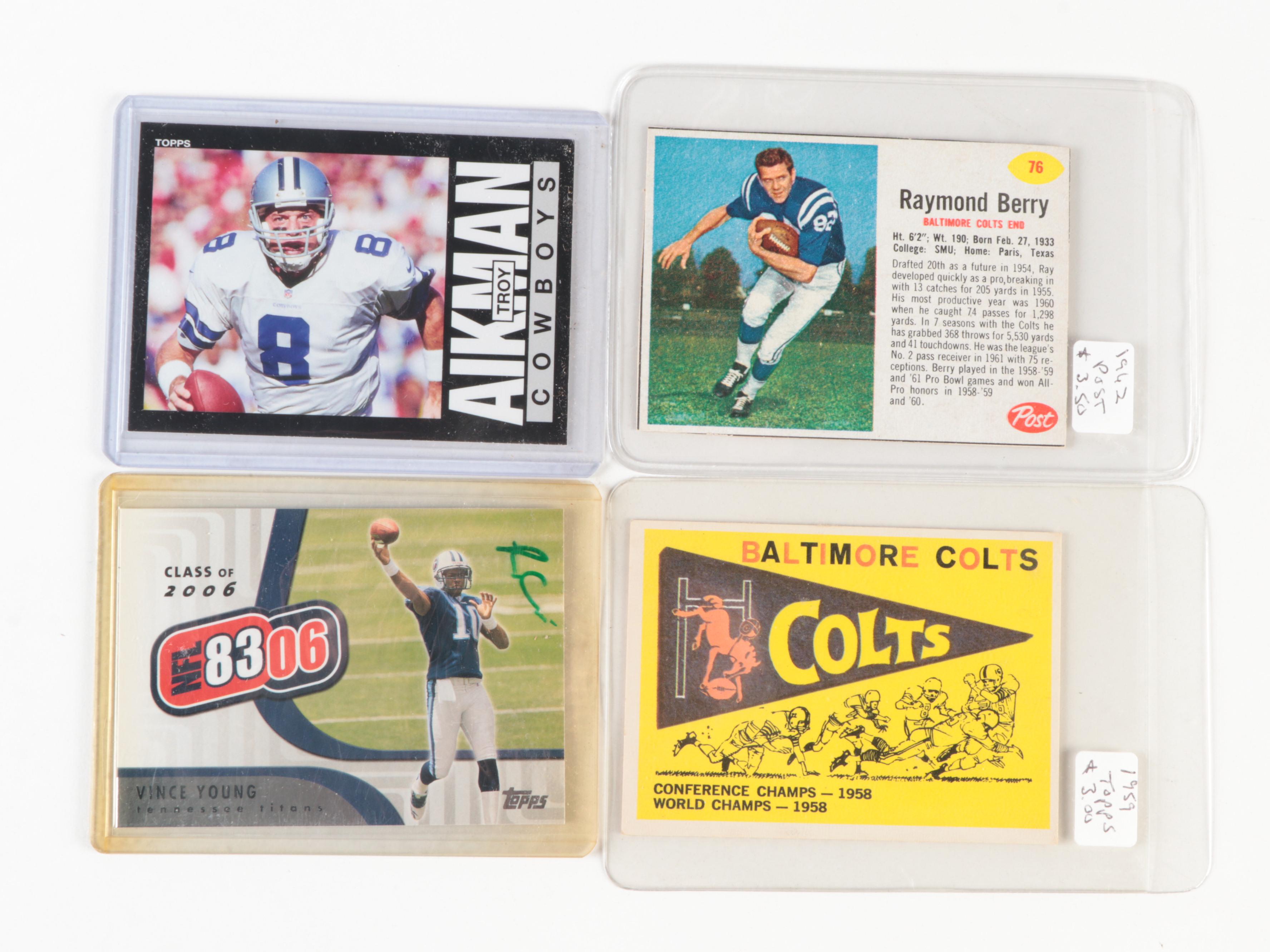 Upper Deck, Other Football Cards With Signature, Game Used, More, 1990s–2010s