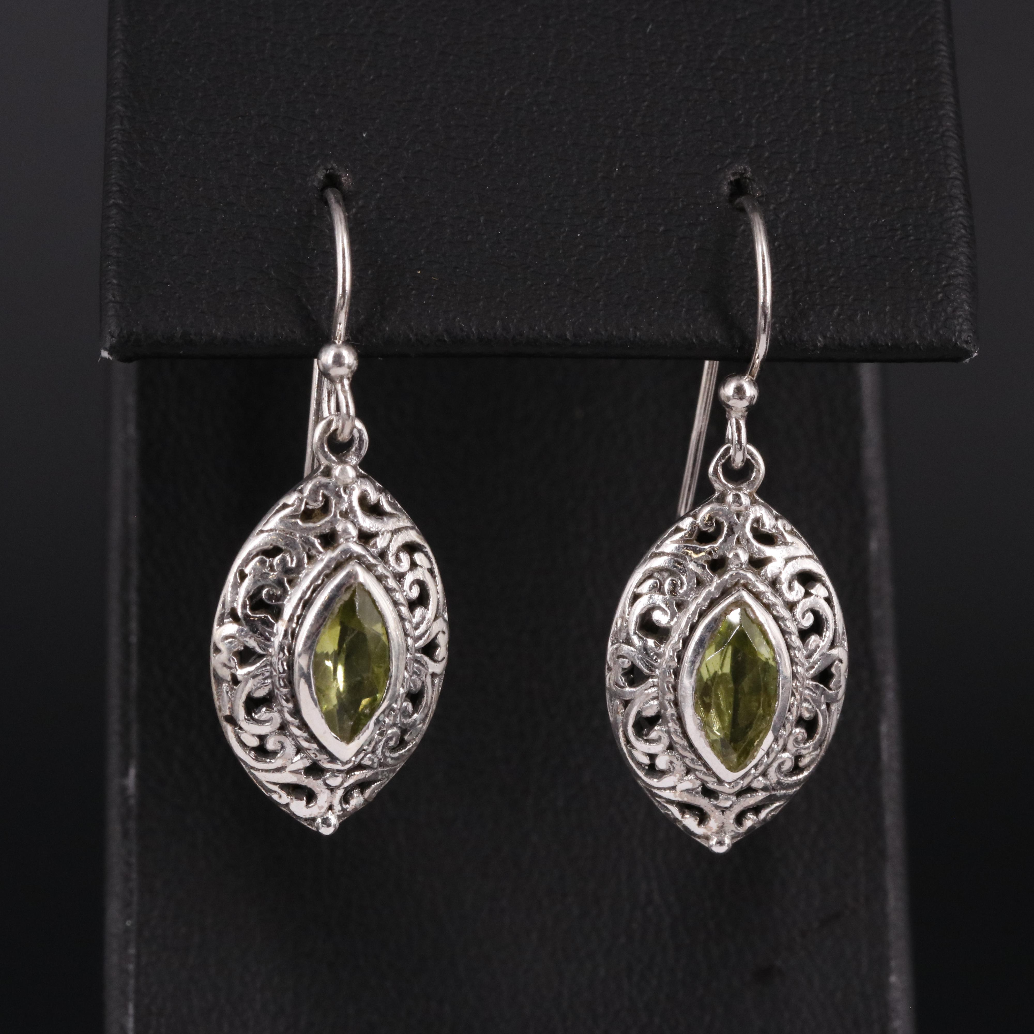 Oval Drop Earrings