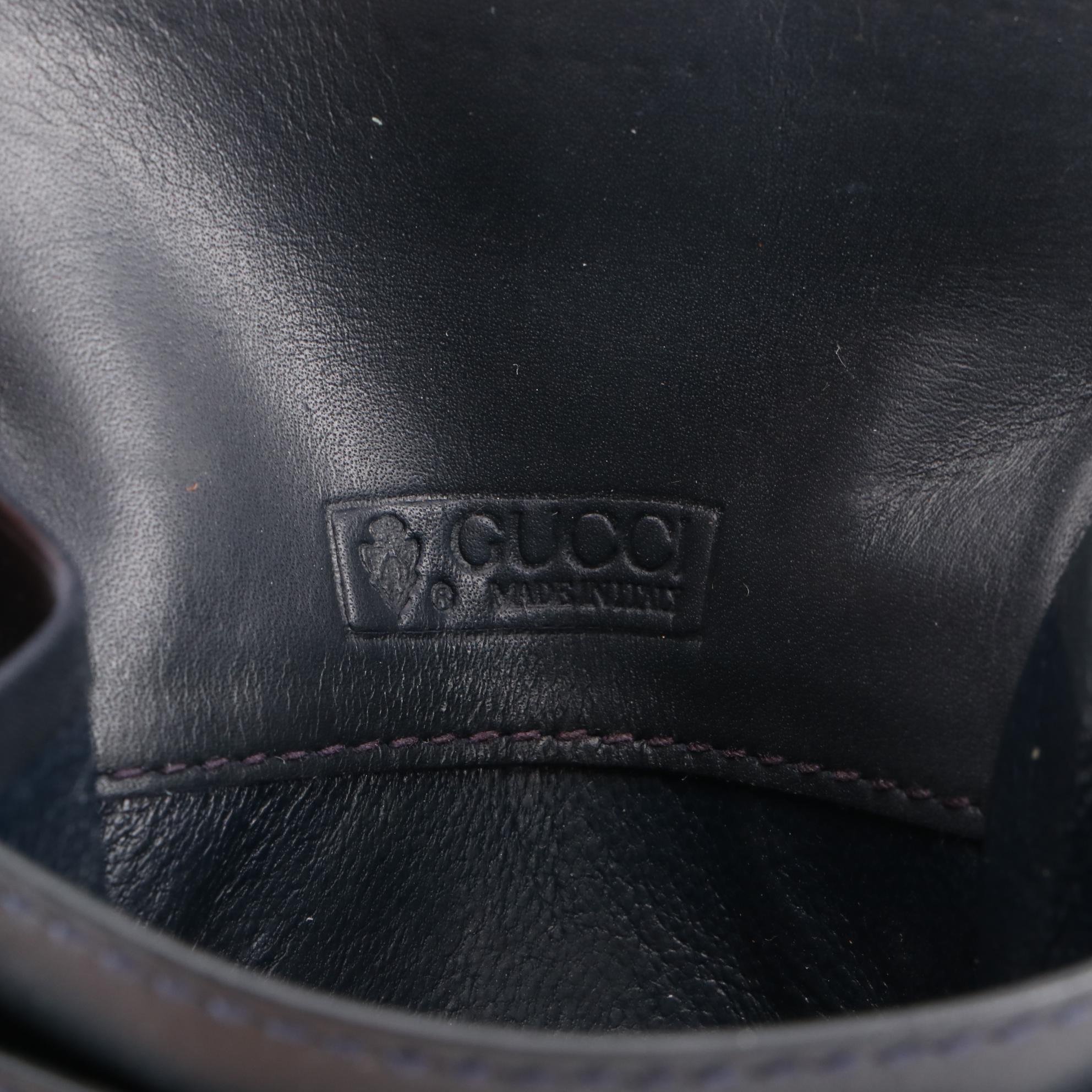 Gucci Small Coin Purse in Blue Micro GG Supreme Canvas and Leather