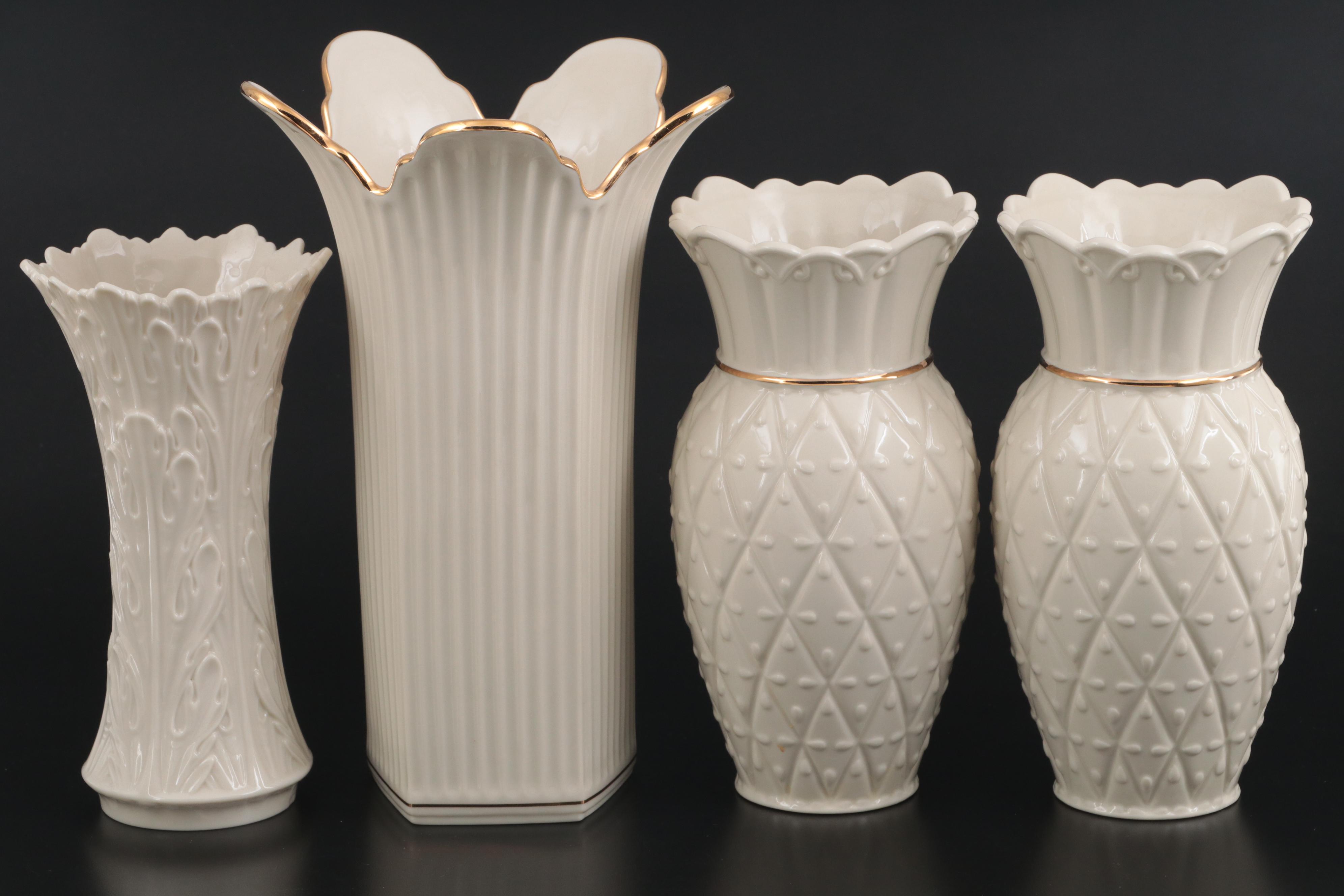 Lenox Bone China "Say it with Silk" and Other Vases