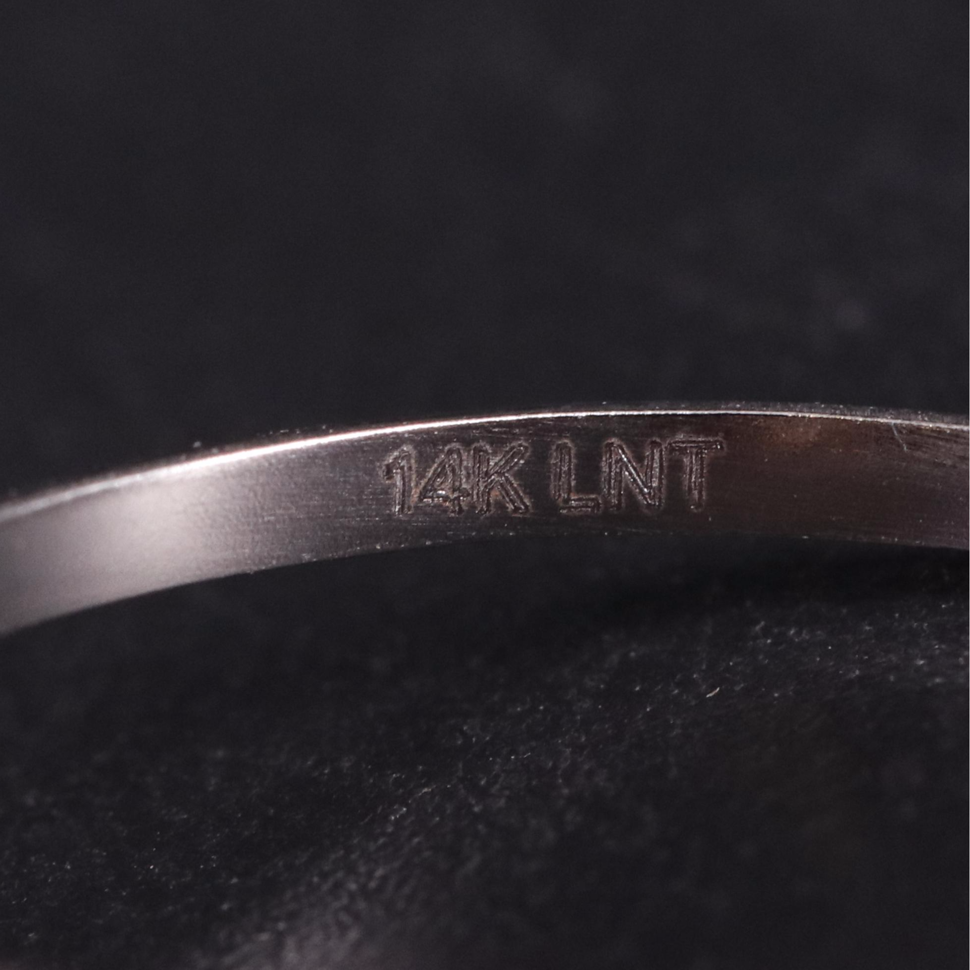 14K Amethyst and Moissanite Ring