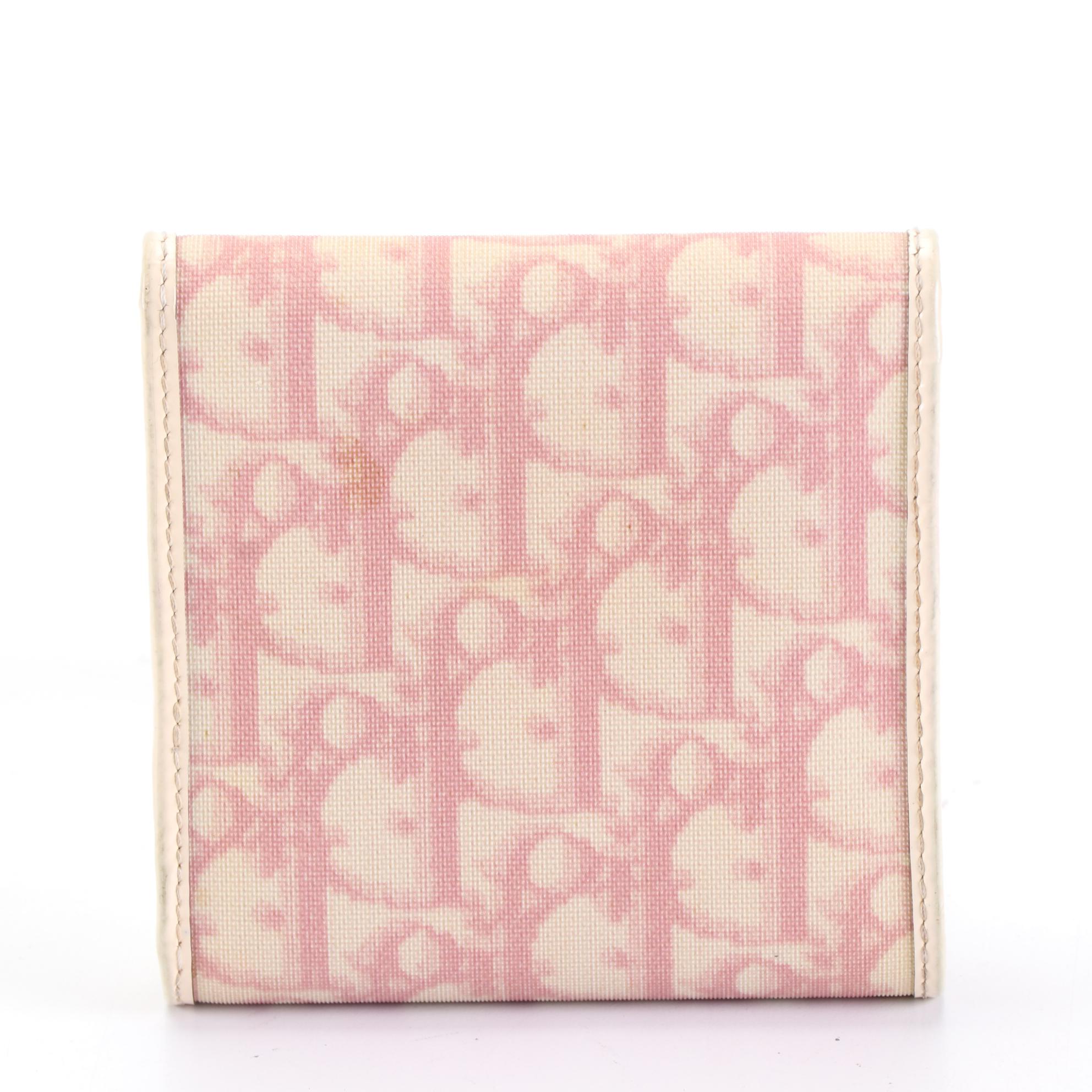 Christian Dior Monogram Canvas and Leather Compact Wallet