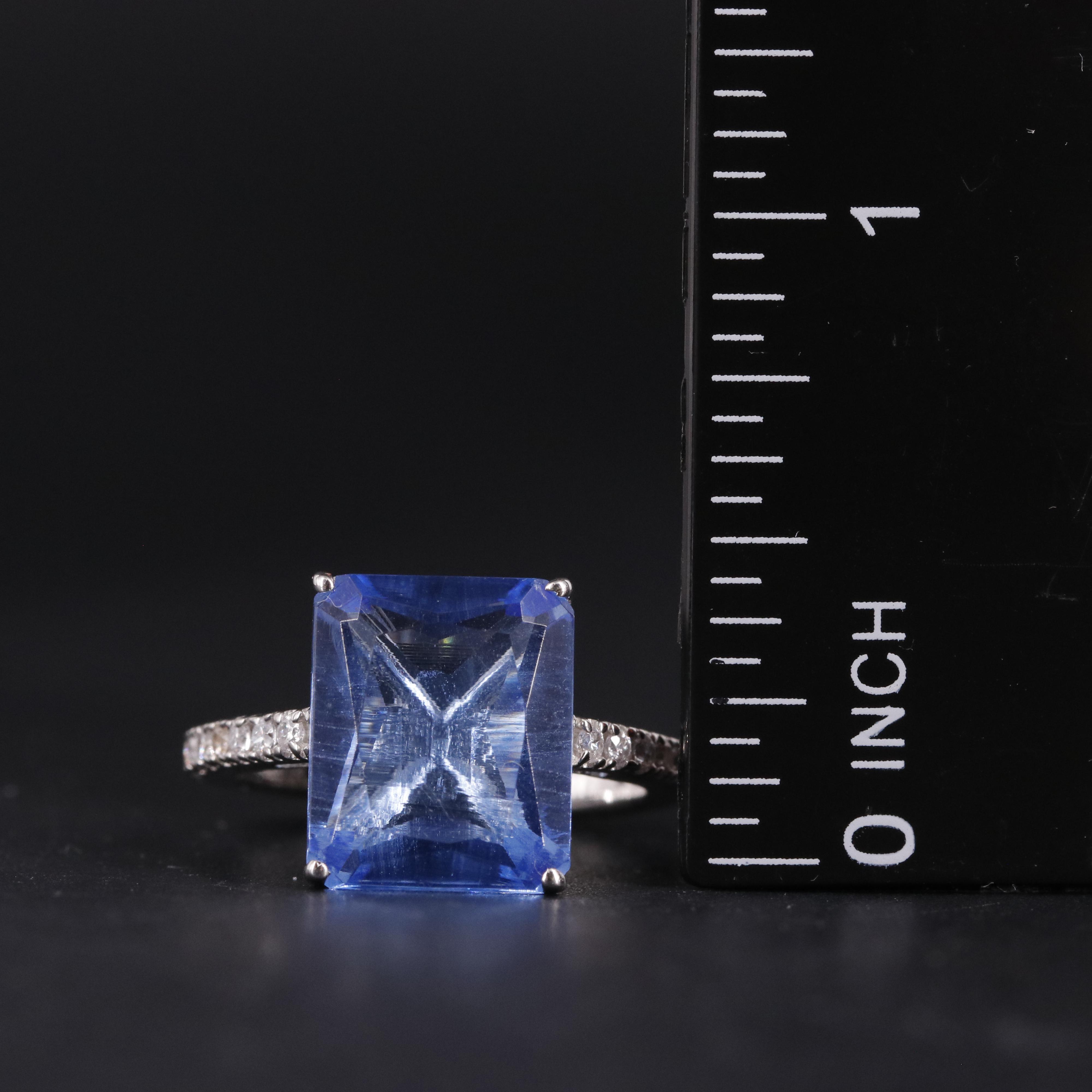 Topaz with Cubic Zirconia Ring