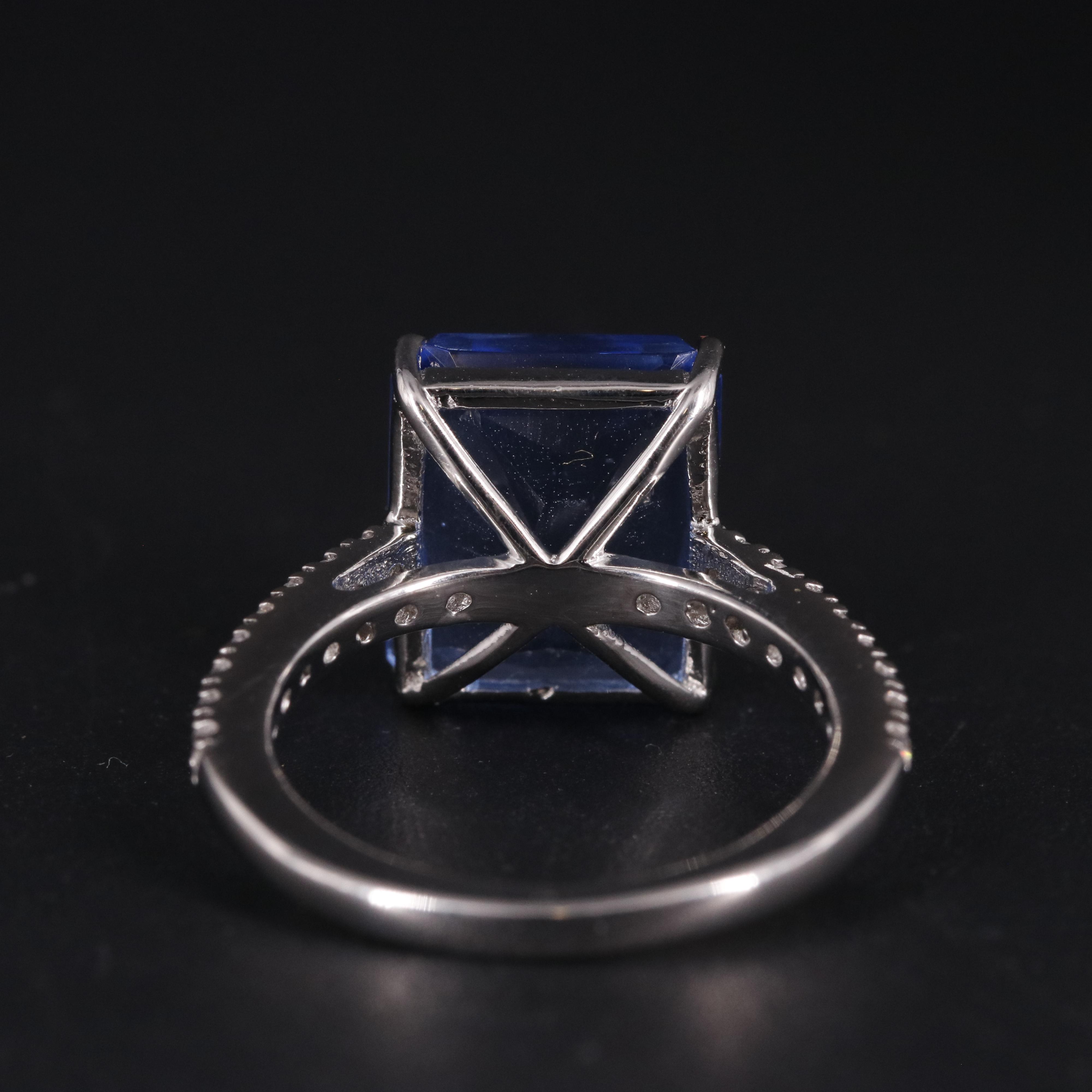 Topaz with Cubic Zirconia Ring