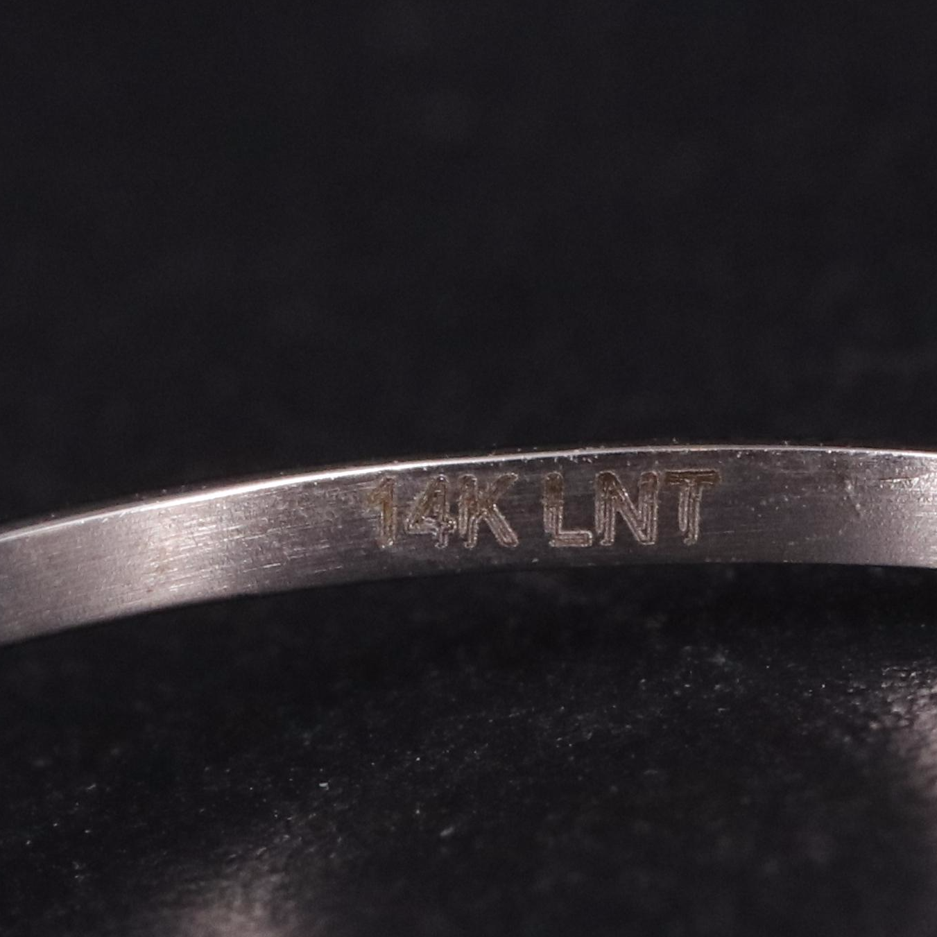 14K Aquamarine and Moissanite Ring