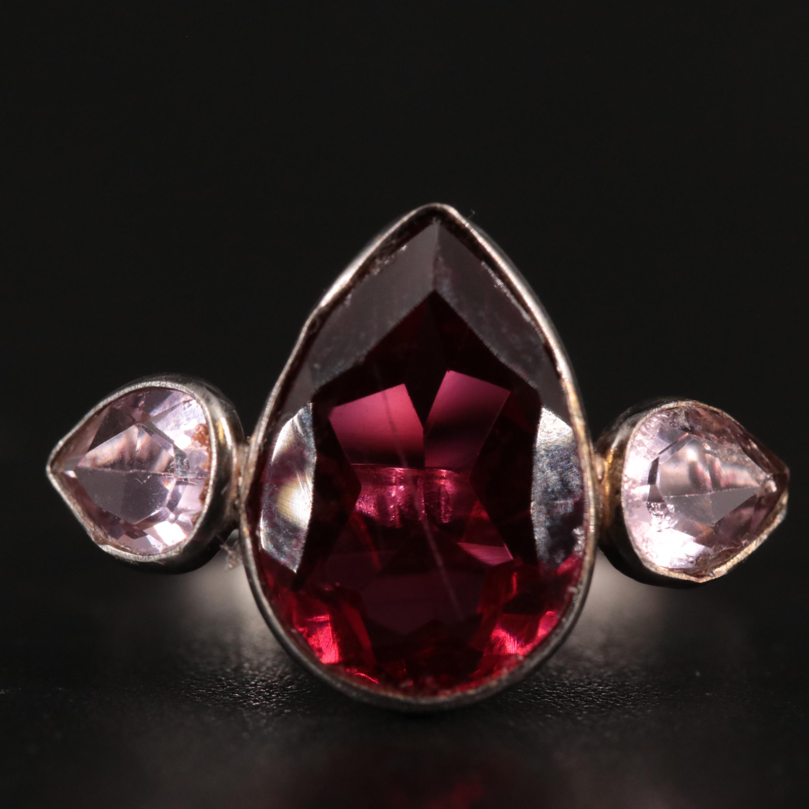 14K Ruby and Sapphire Ring