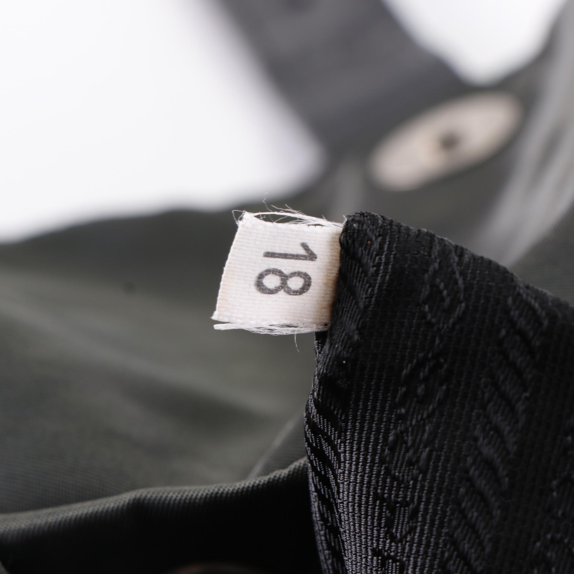 Prada Drawstring Backpack Purse in Nylon with Leather Trim