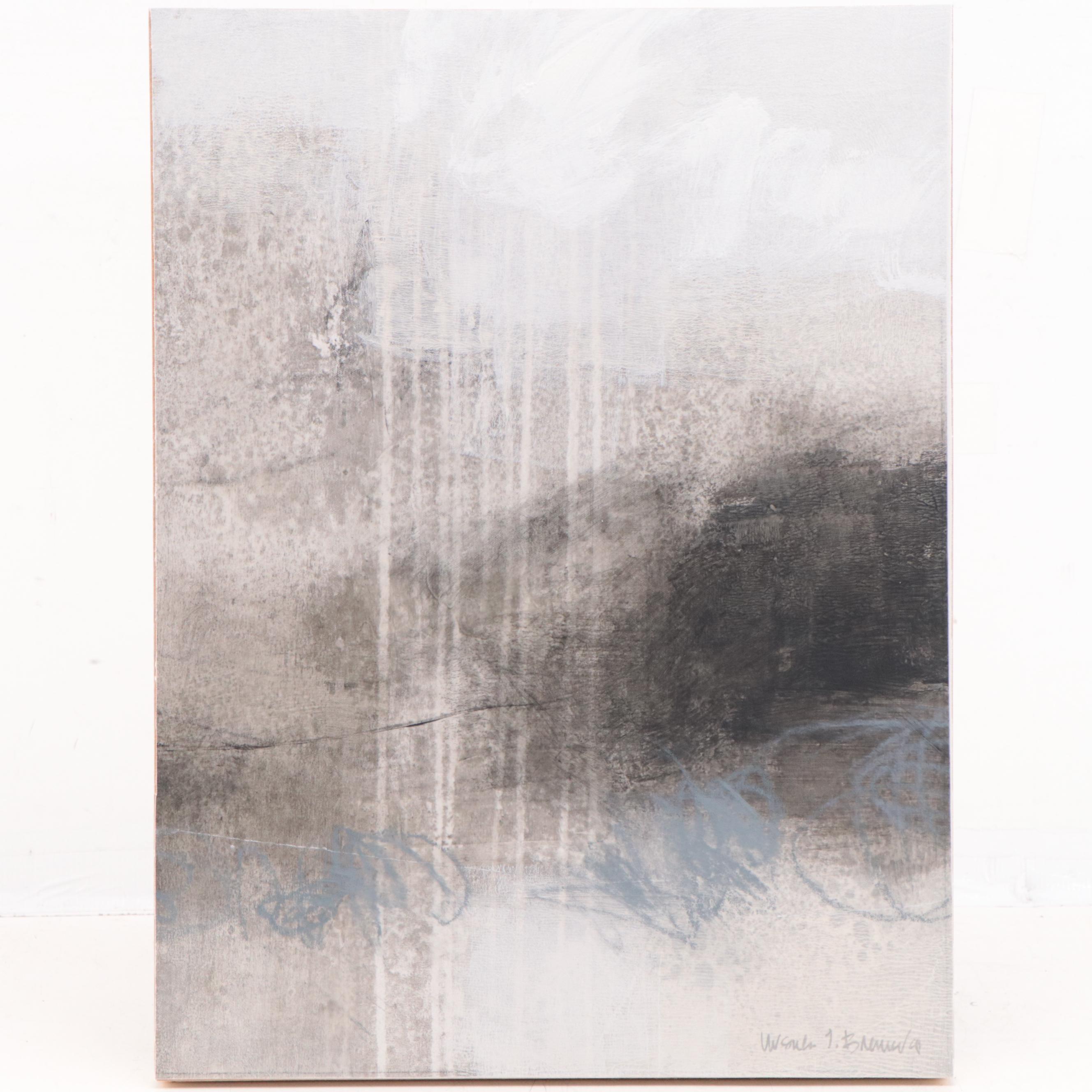 Ursula J. Brenner Mixed Media Painting, 21st Century