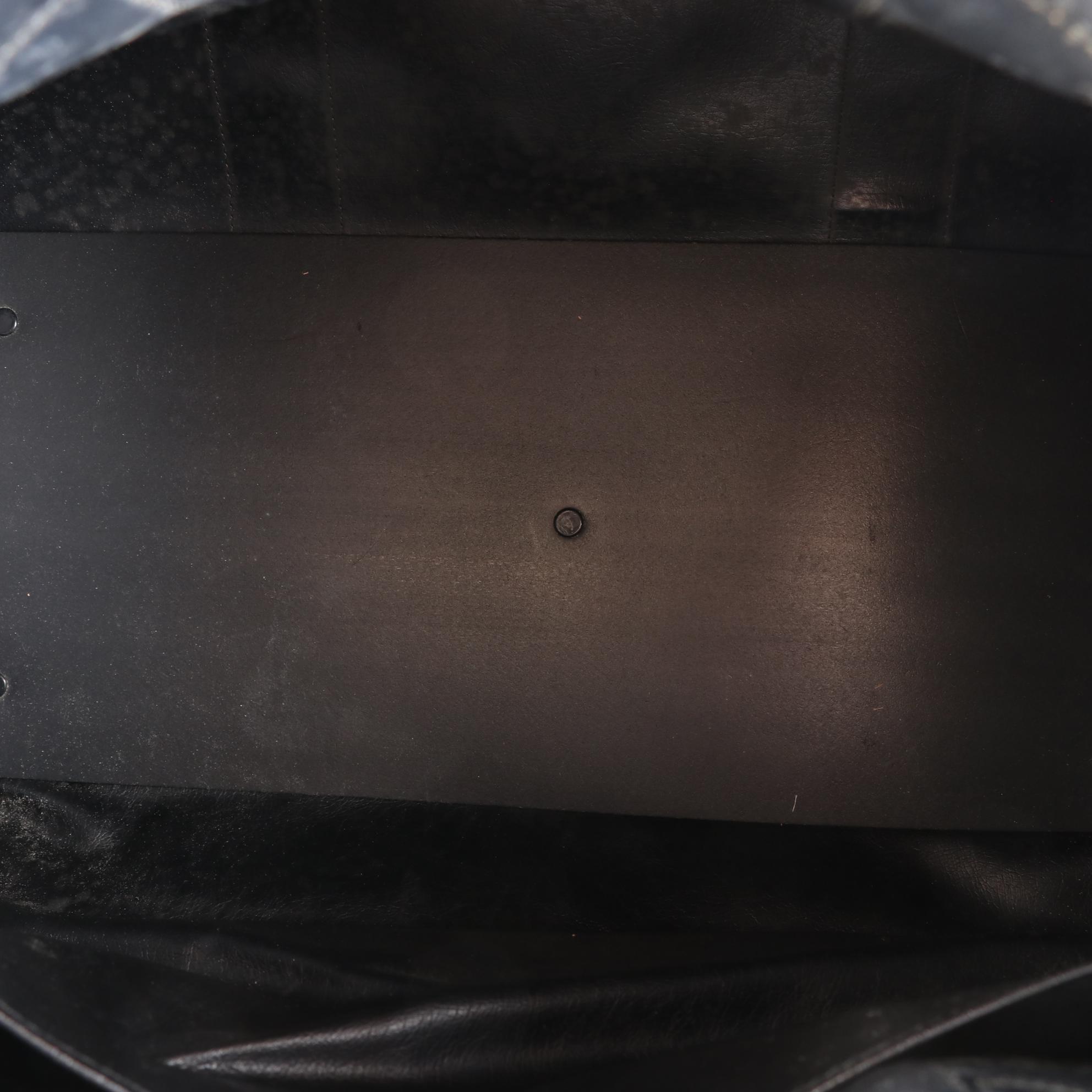 Burberrys Medium Duffle Bag in Haymarket Check Gabardine/Textured Leather