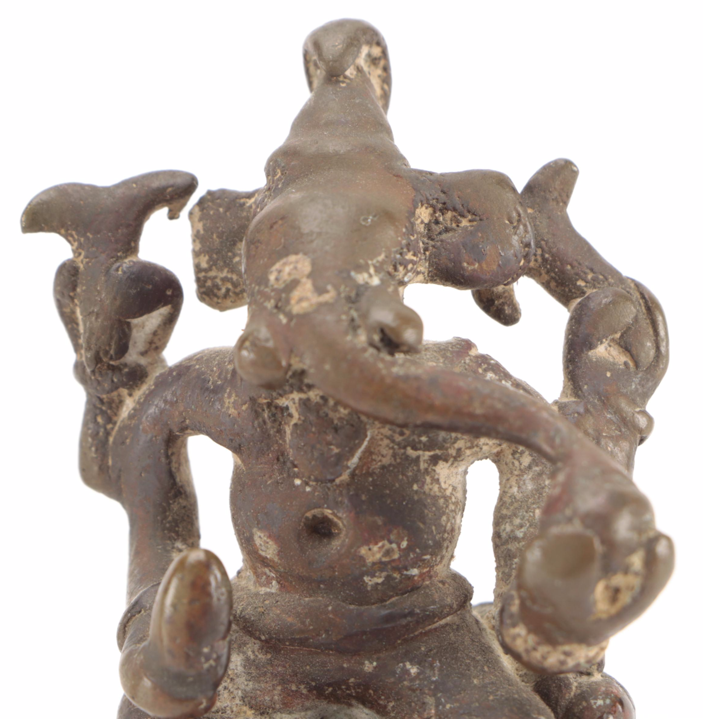 Southeast Asian Cast Brass Hindu Lord Ganesha and Lord Hanuman Figure