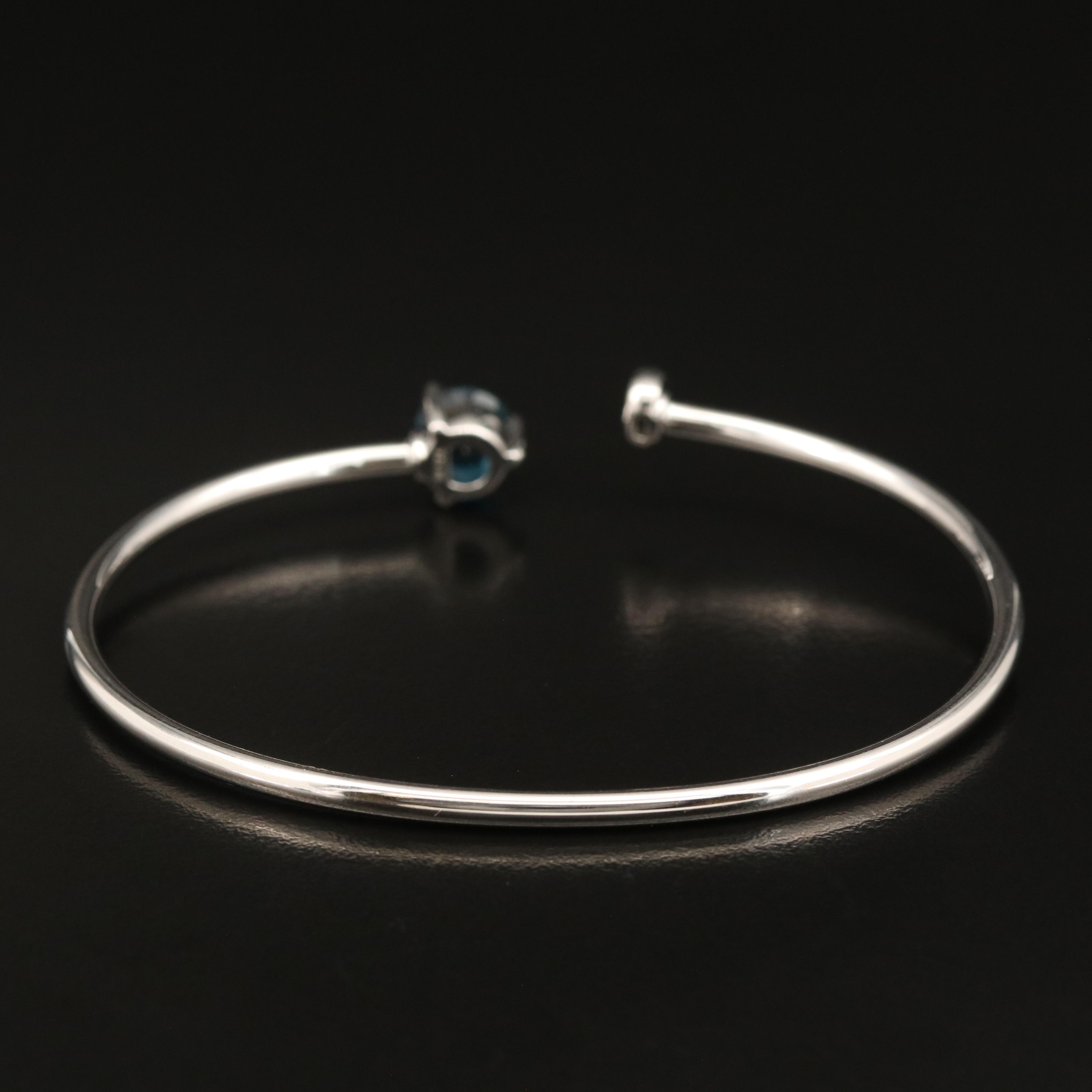 Sterling London Blue Topaz Cuff