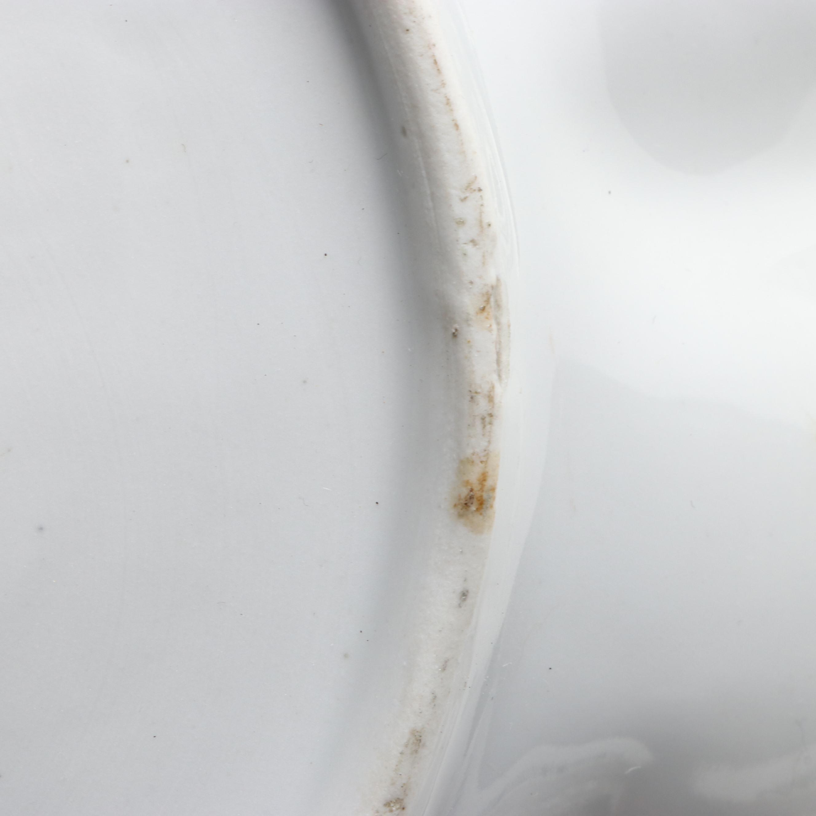 Royal Worcester "Arcadia" Cake Plate with Old Paris Compote and Other Bowl