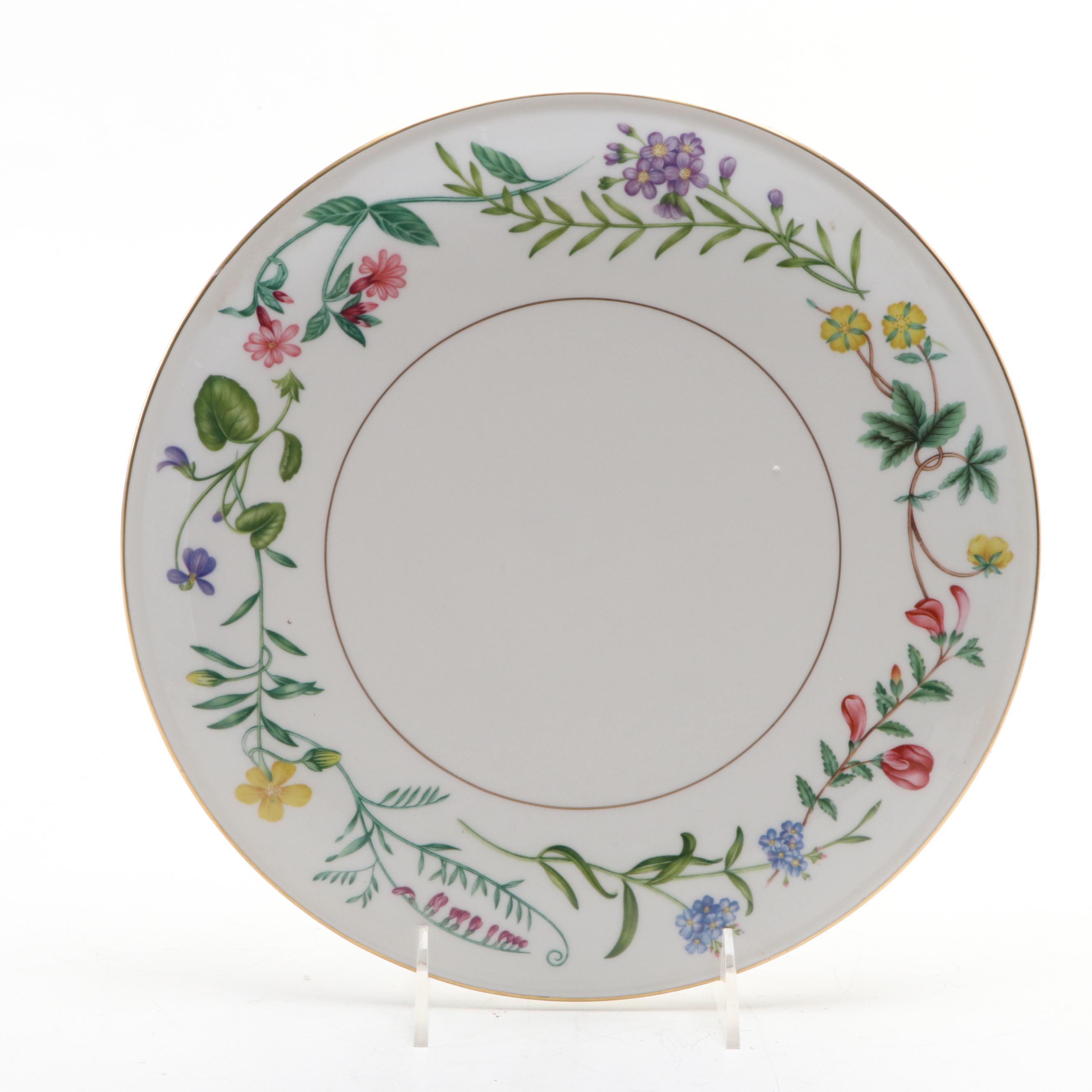 Royal Worcester "Arcadia" Cake Plate with Old Paris Compote and Other Bowl
