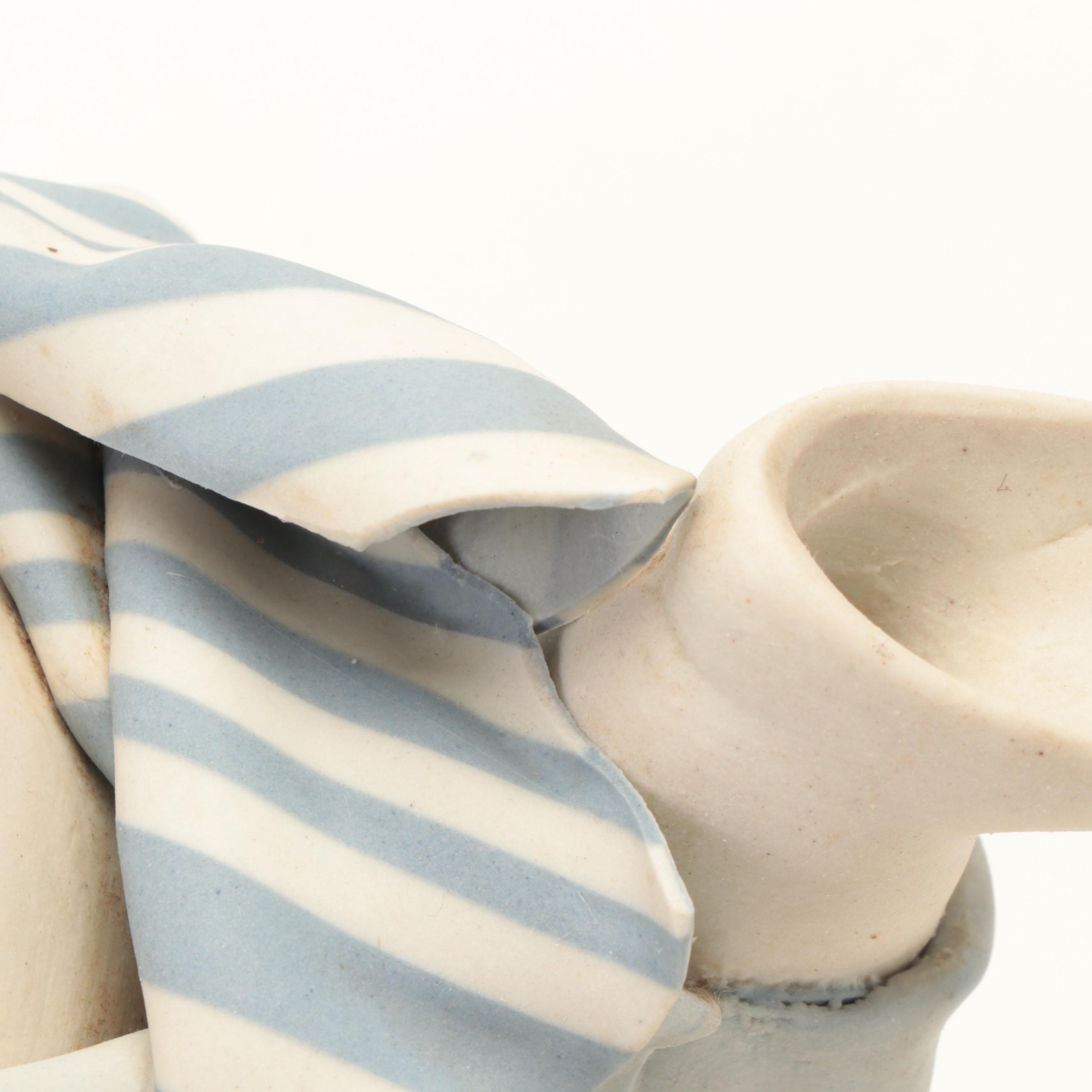 Serge Bottagisio and Agnes Decoux Anthropomorphic Porcelain Teapot, 1986