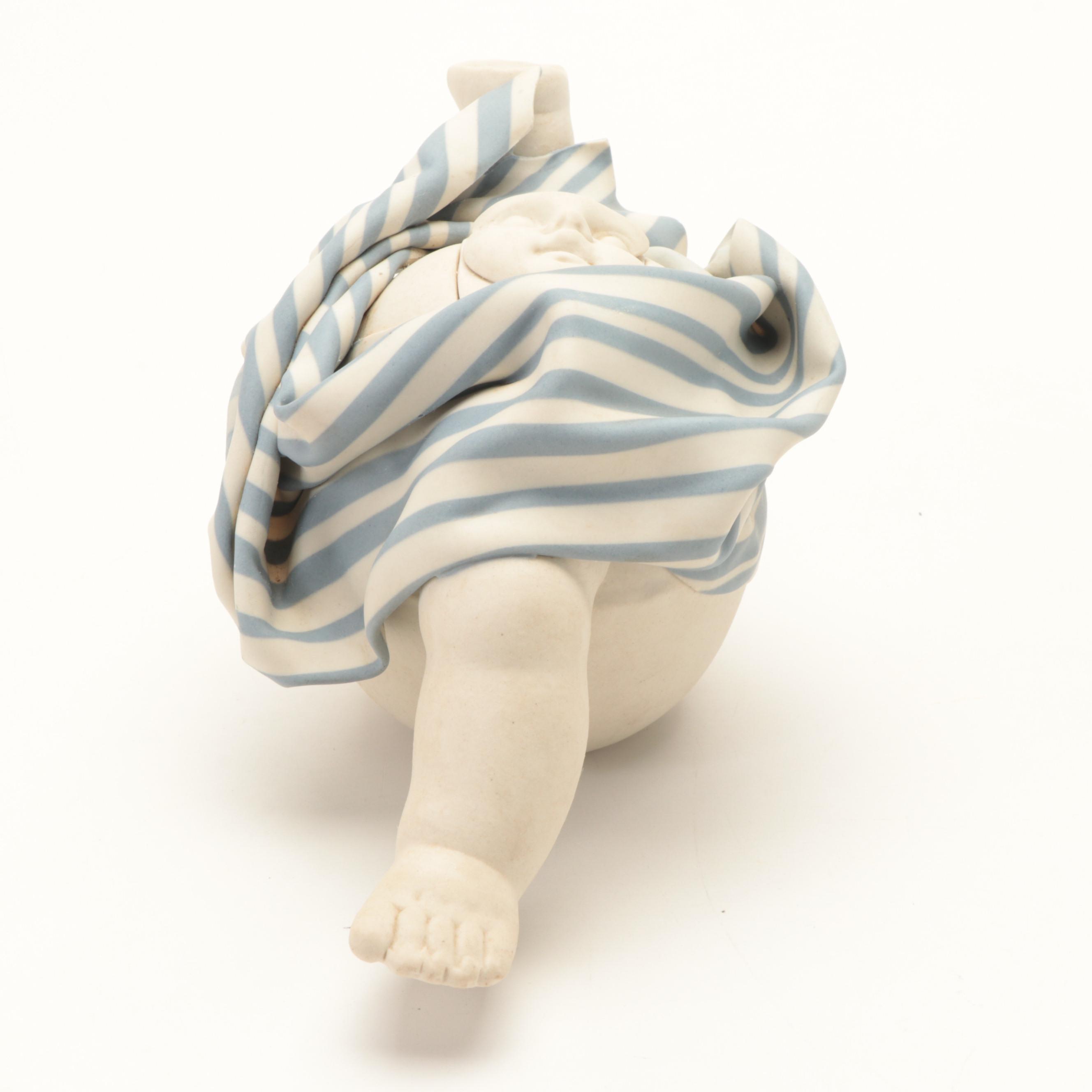 Serge Bottagisio and Agnes Decoux Anthropomorphic Porcelain Teapot, 1986