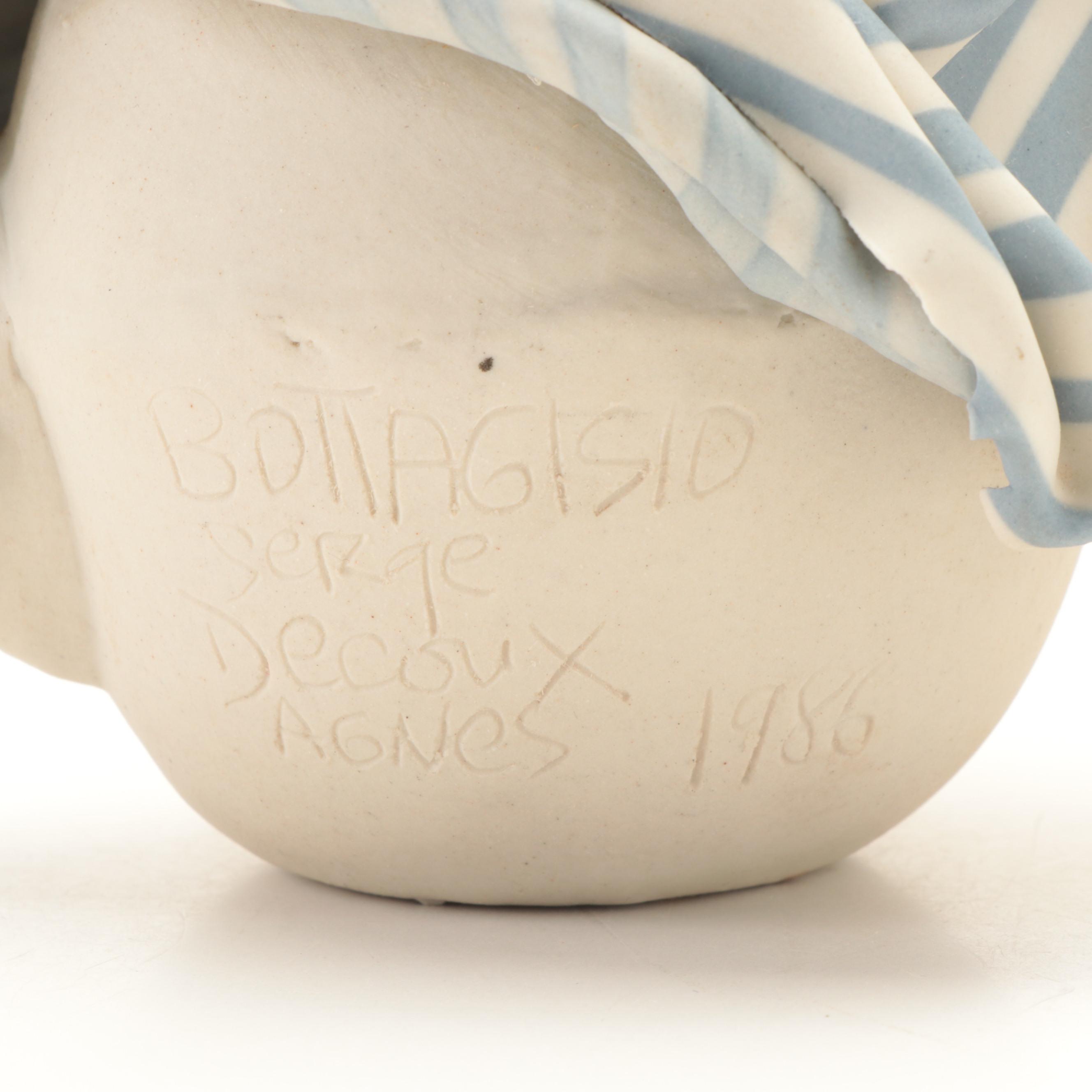 Serge Bottagisio and Agnes Decoux Anthropomorphic Porcelain Teapot, 1986