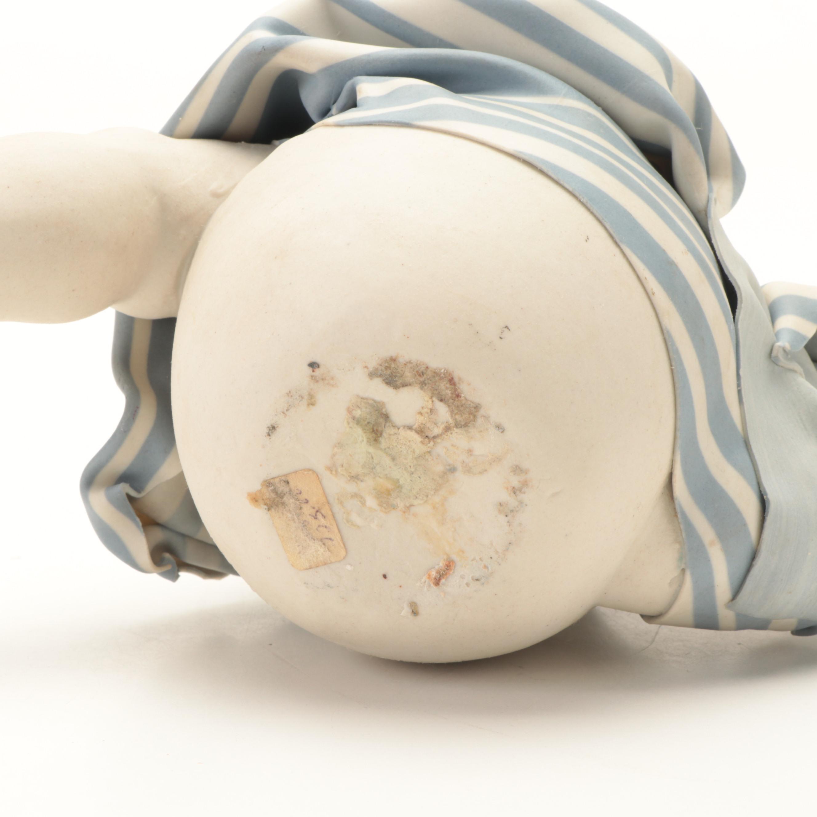 Serge Bottagisio and Agnes Decoux Anthropomorphic Porcelain Teapot, 1986