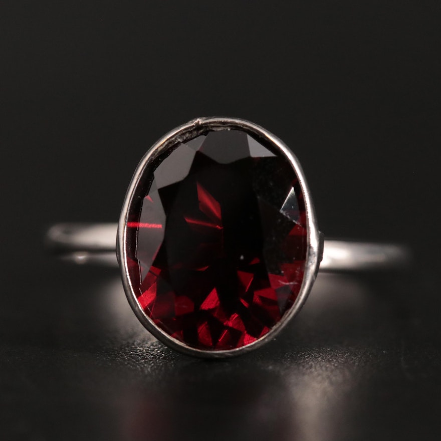 14K Garnet Ring