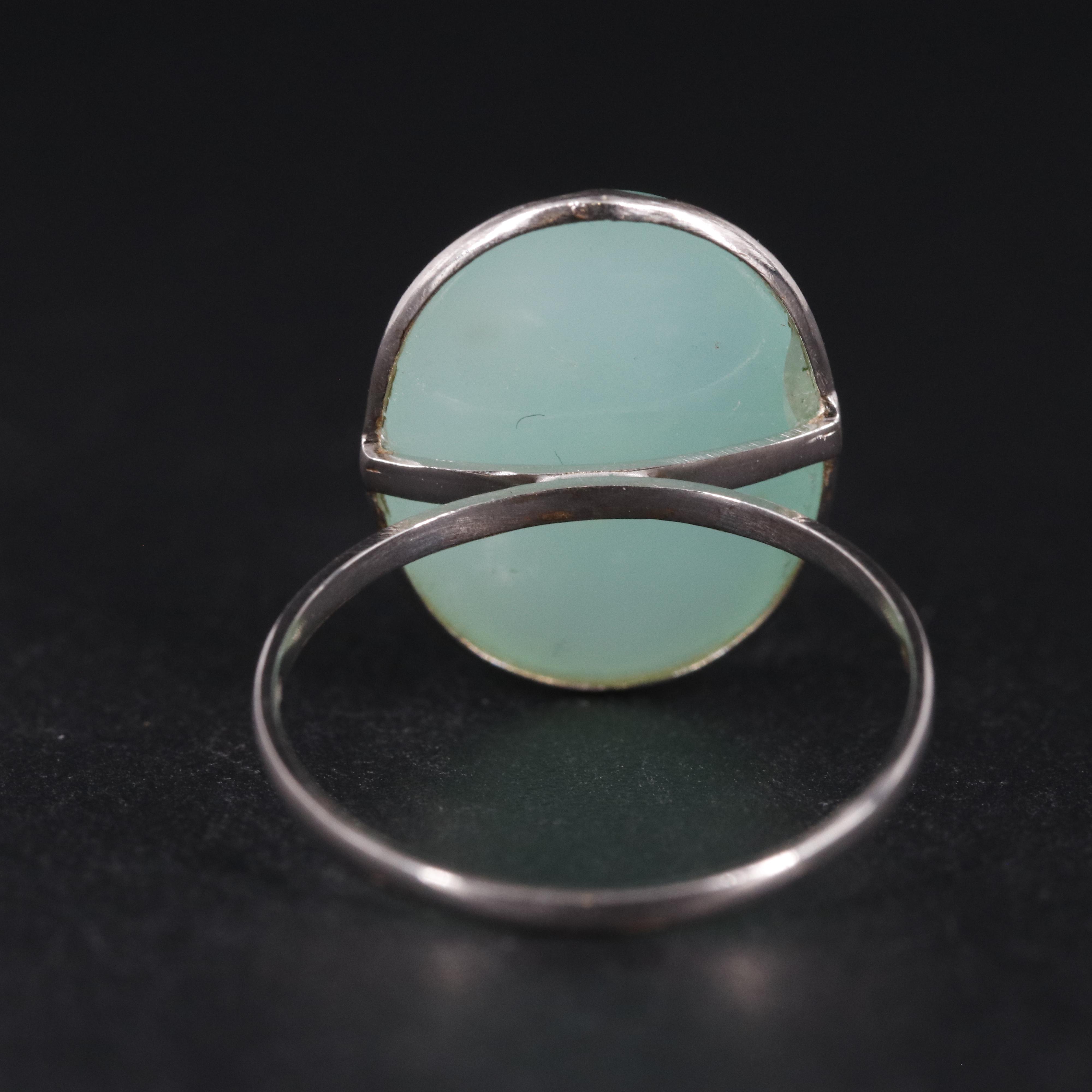 14K Chrysoprase Ring