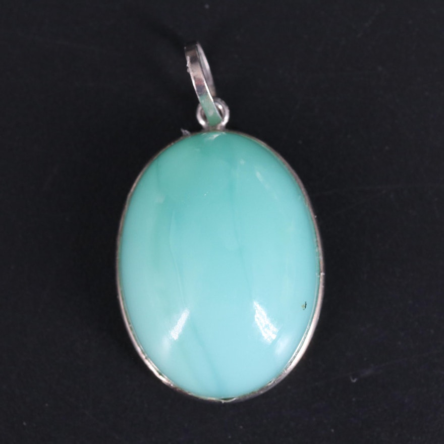 14K Chrysoprase Pendant