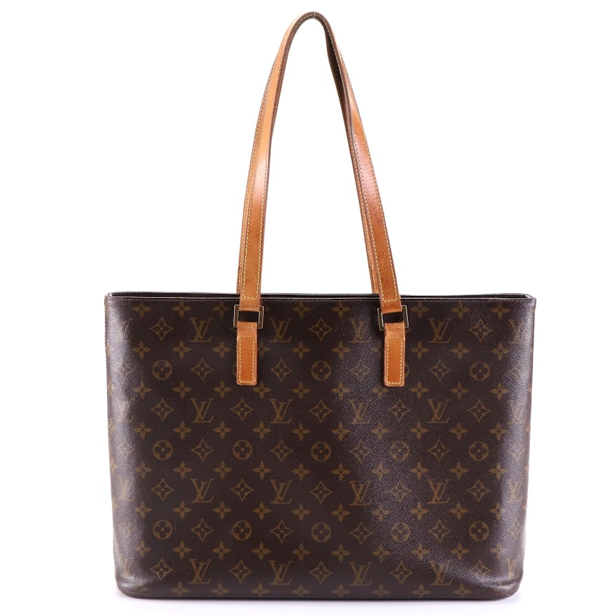 Louis Vuitton Luco Tote Bag in Monogram Canvas and Vachetta Leather
