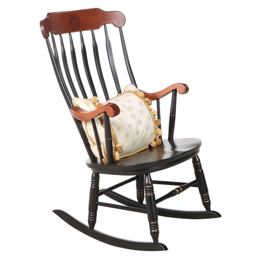 Windsor Rocking Chair with Miami University Emblem