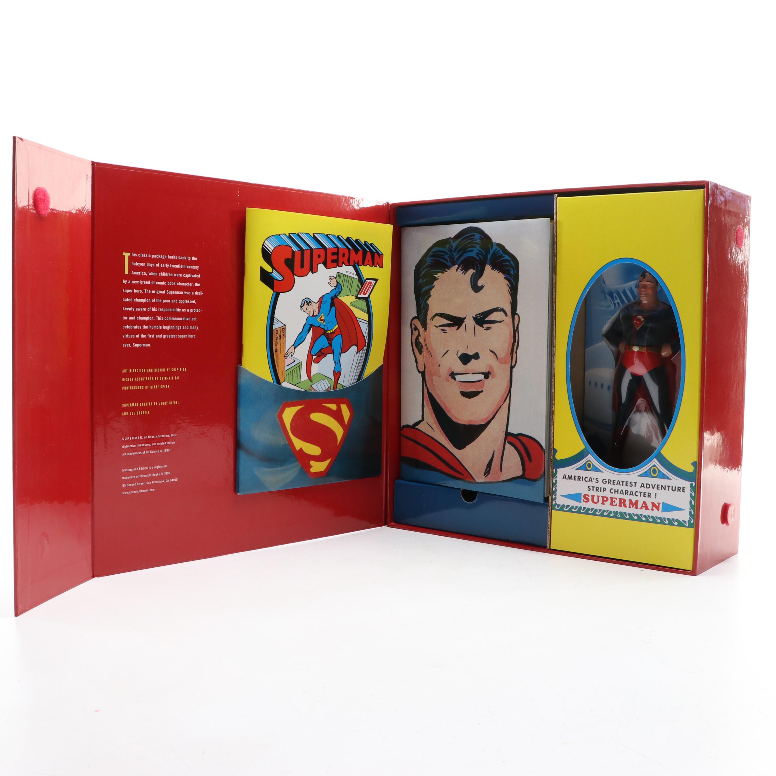 Superman Masterpiece Edition Hardcover Comic, Action Figure and More Box Set