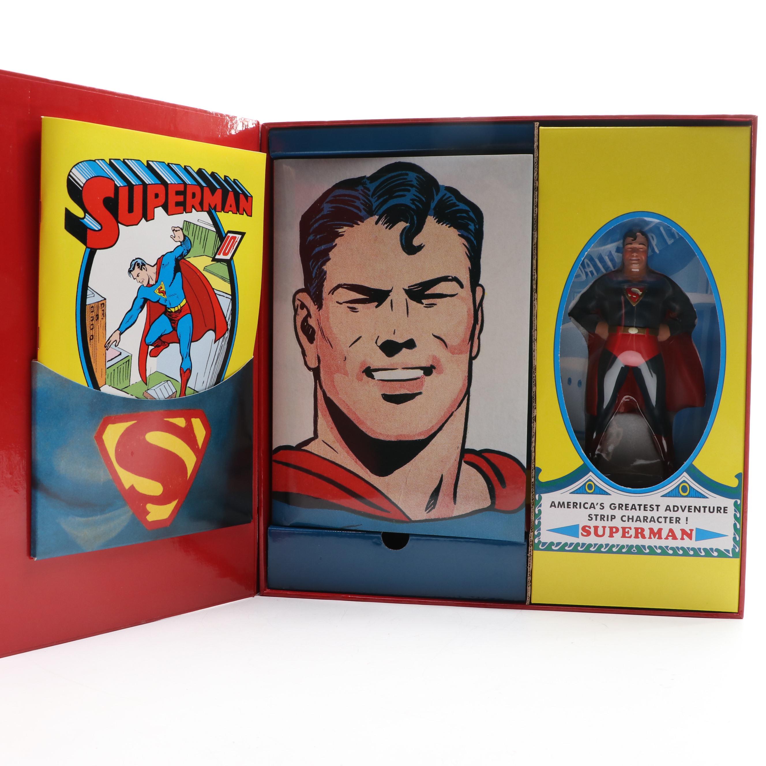 Superman Masterpiece Edition Hardcover Comic, Action Figure and More Box Set