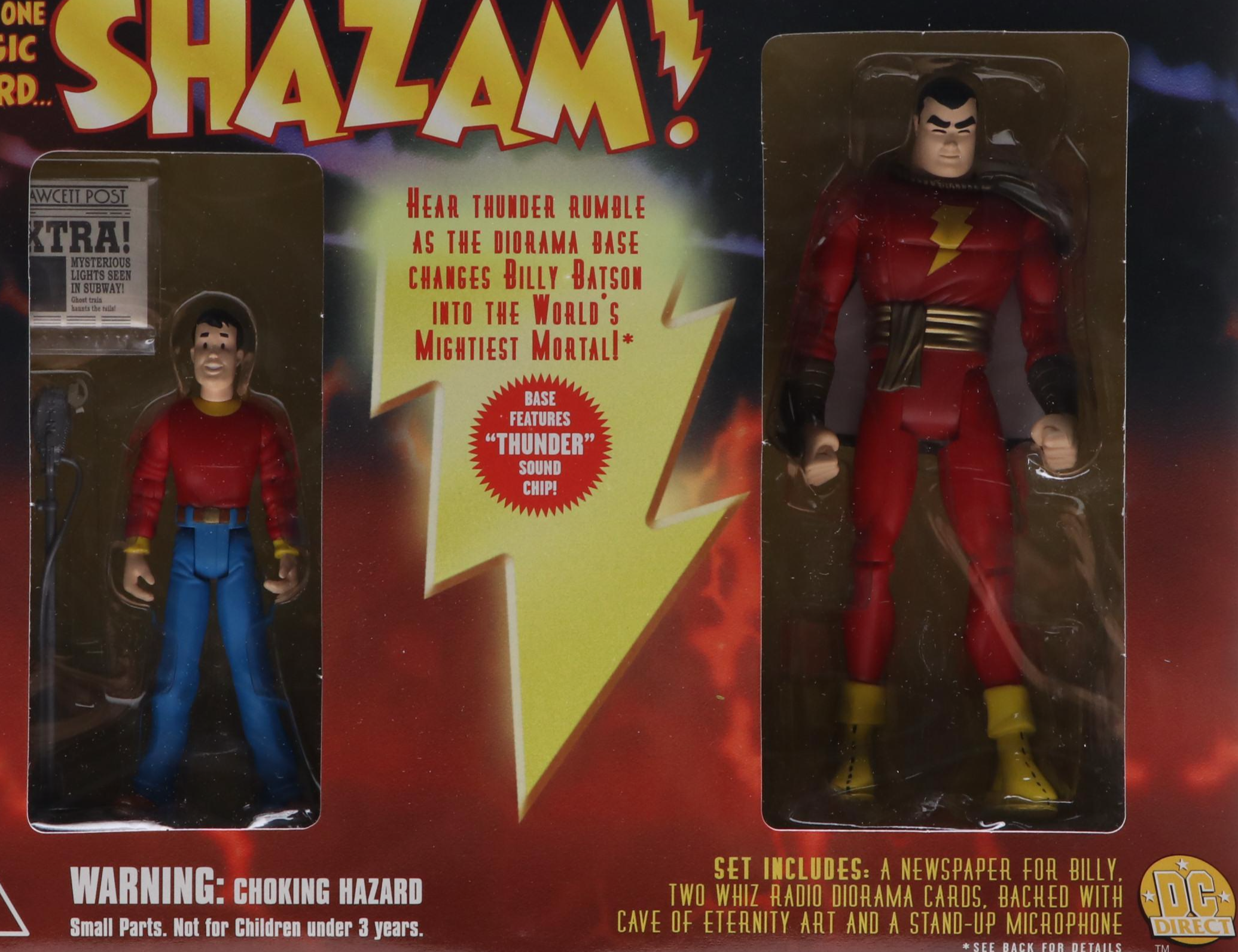DC Direct Hawkman, Hawkgirl and Shazam! Action Figure Sets, 2000s