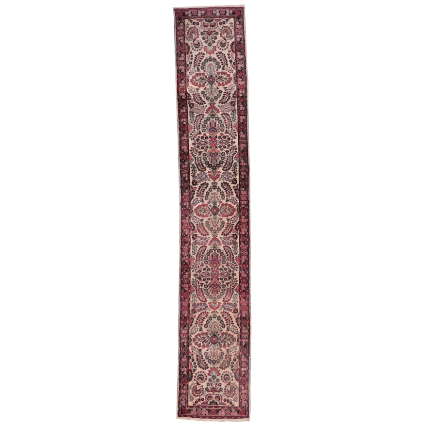 2'10 x 16'1 Hand-Knotted Persian Lilihan Carpet Runner