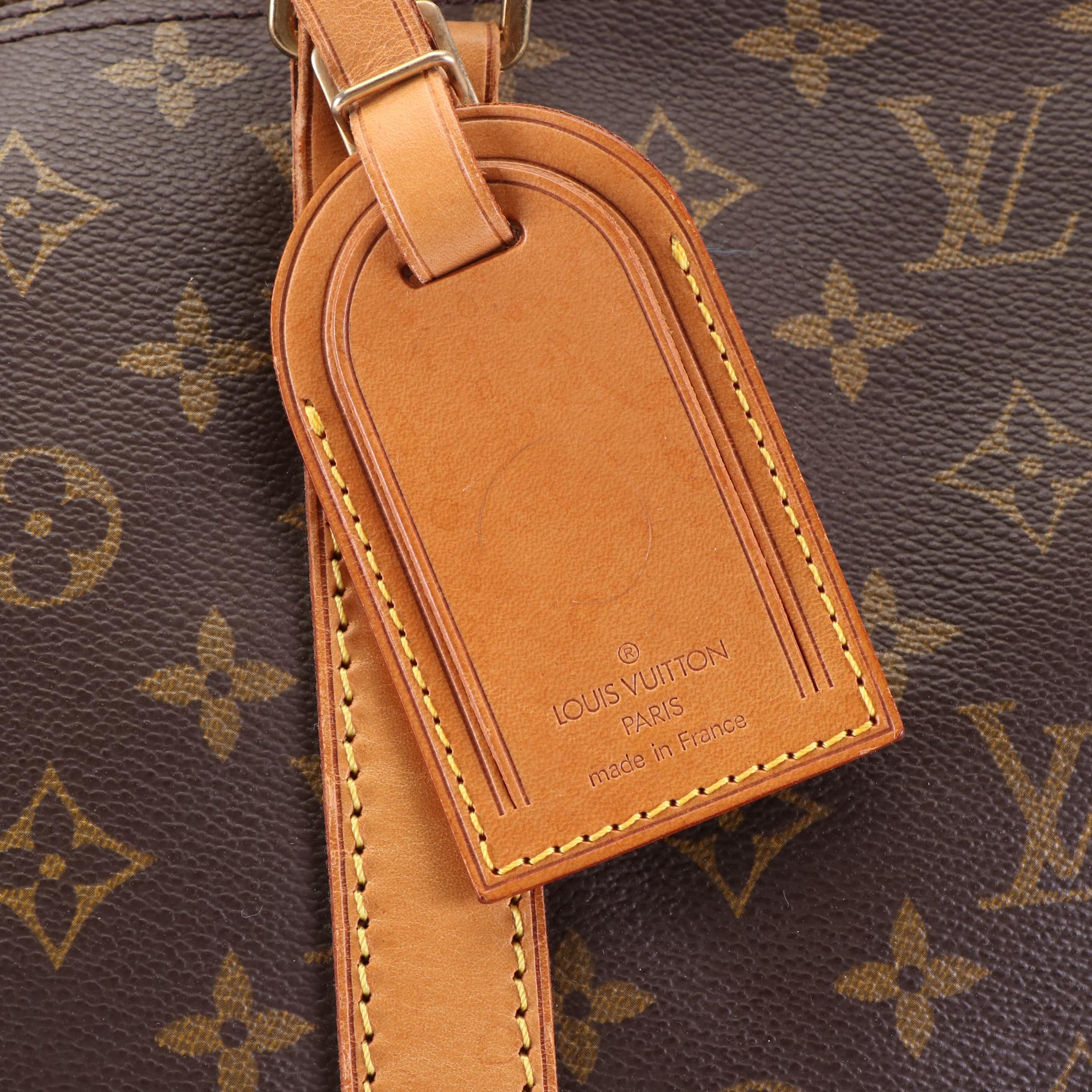 Louis Vuitton Keepall 60 Bandoulière in Monogram Canvas and Vachetta Leather