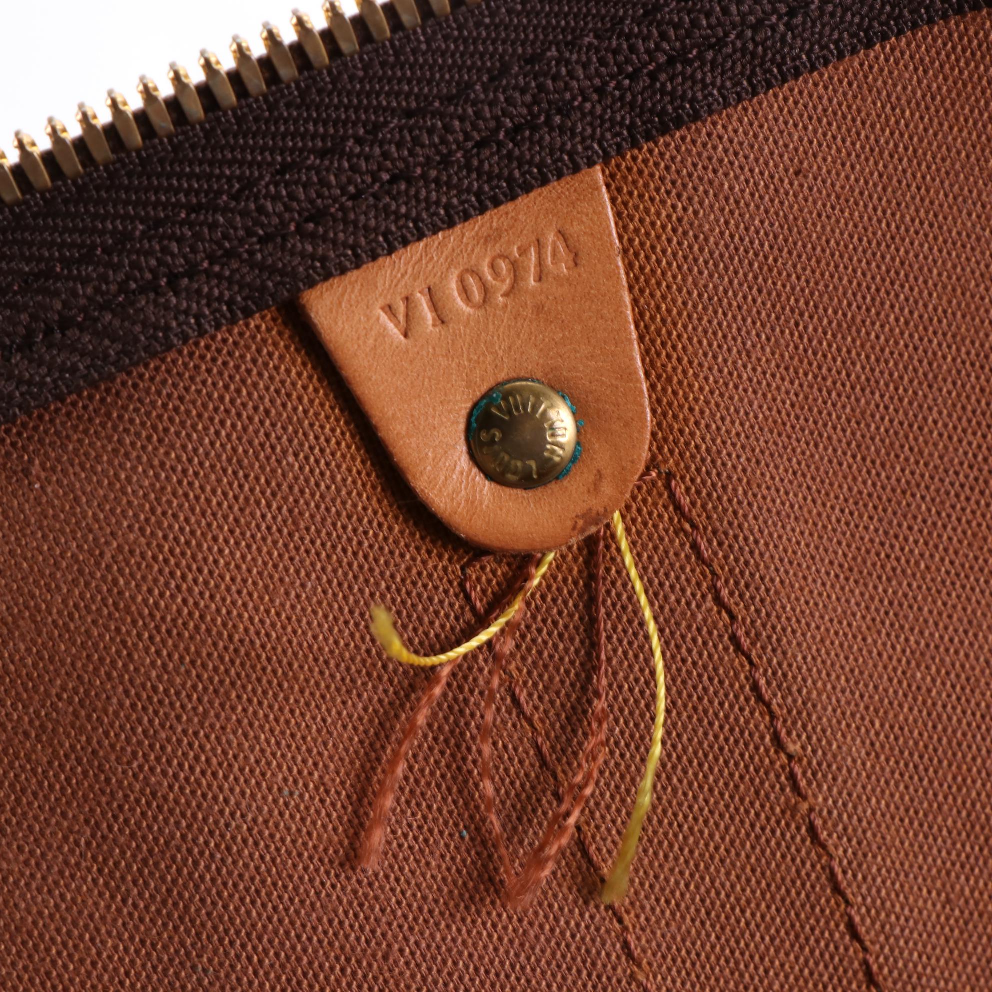 Louis Vuitton Keepall 60 Bandoulière in Monogram Canvas and Vachetta Leather