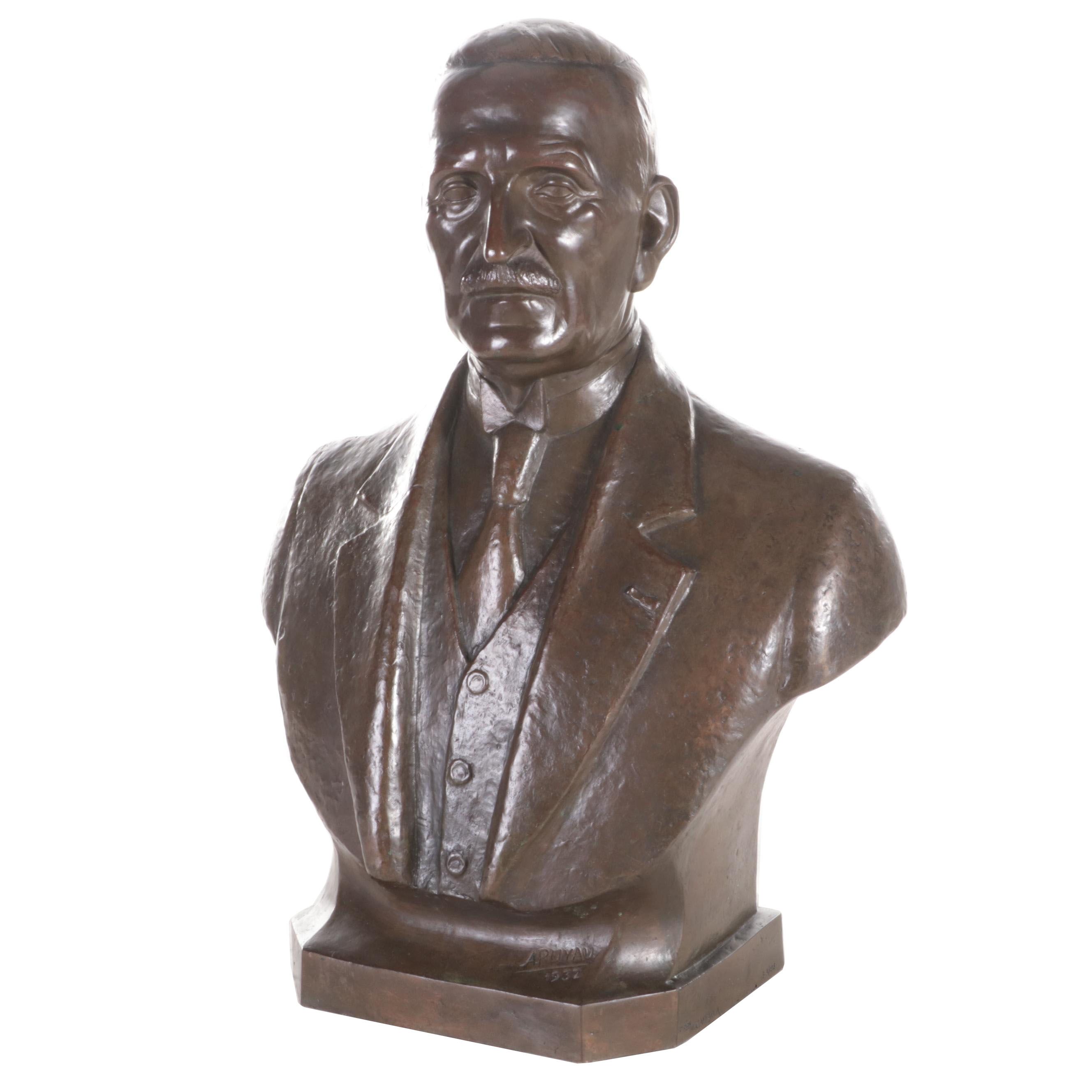 Bronze Bust of a Man, 1932