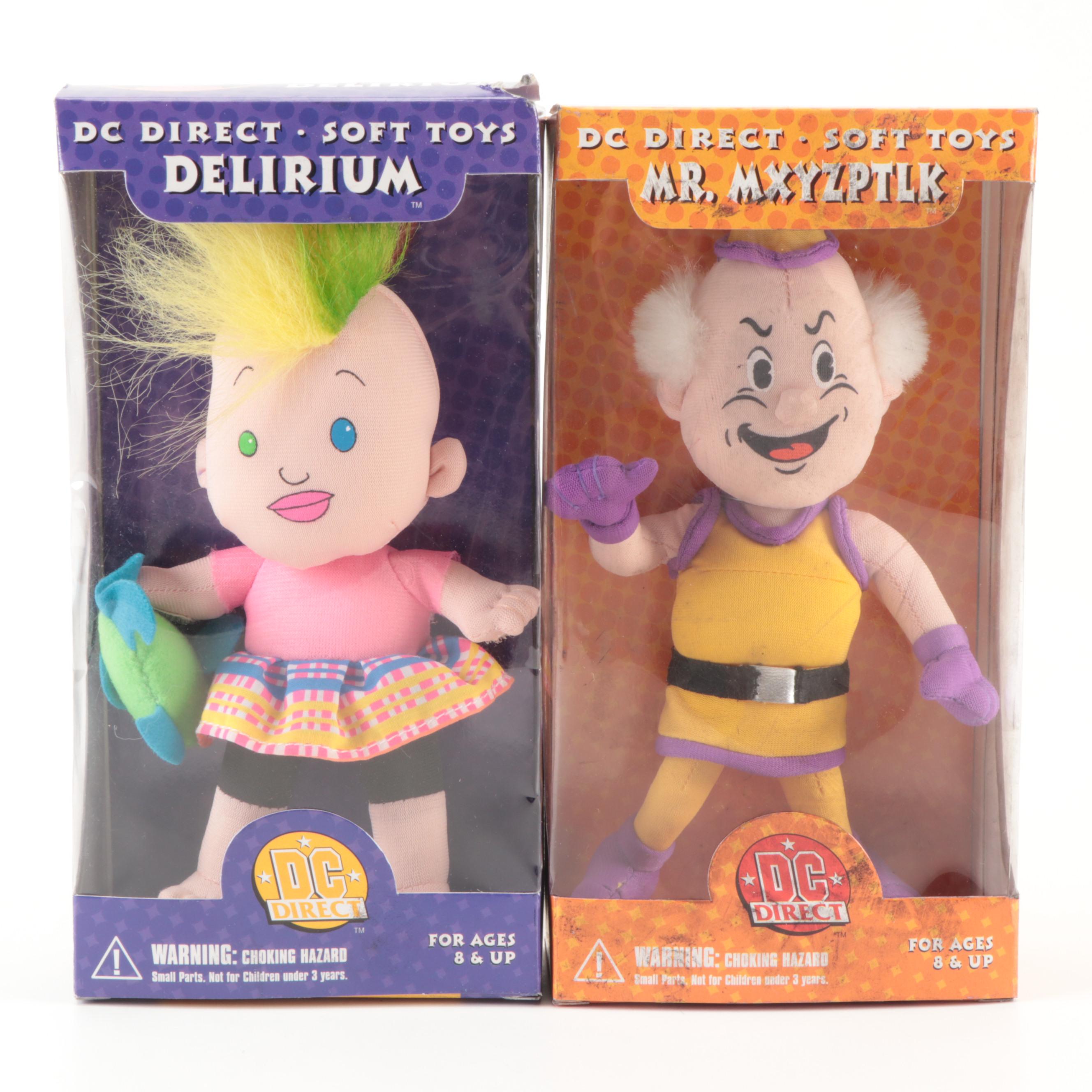 DC Direct Soft Toys Plush Bat-Mite, Mr. Mxyzptik and Delirium Action Figures
