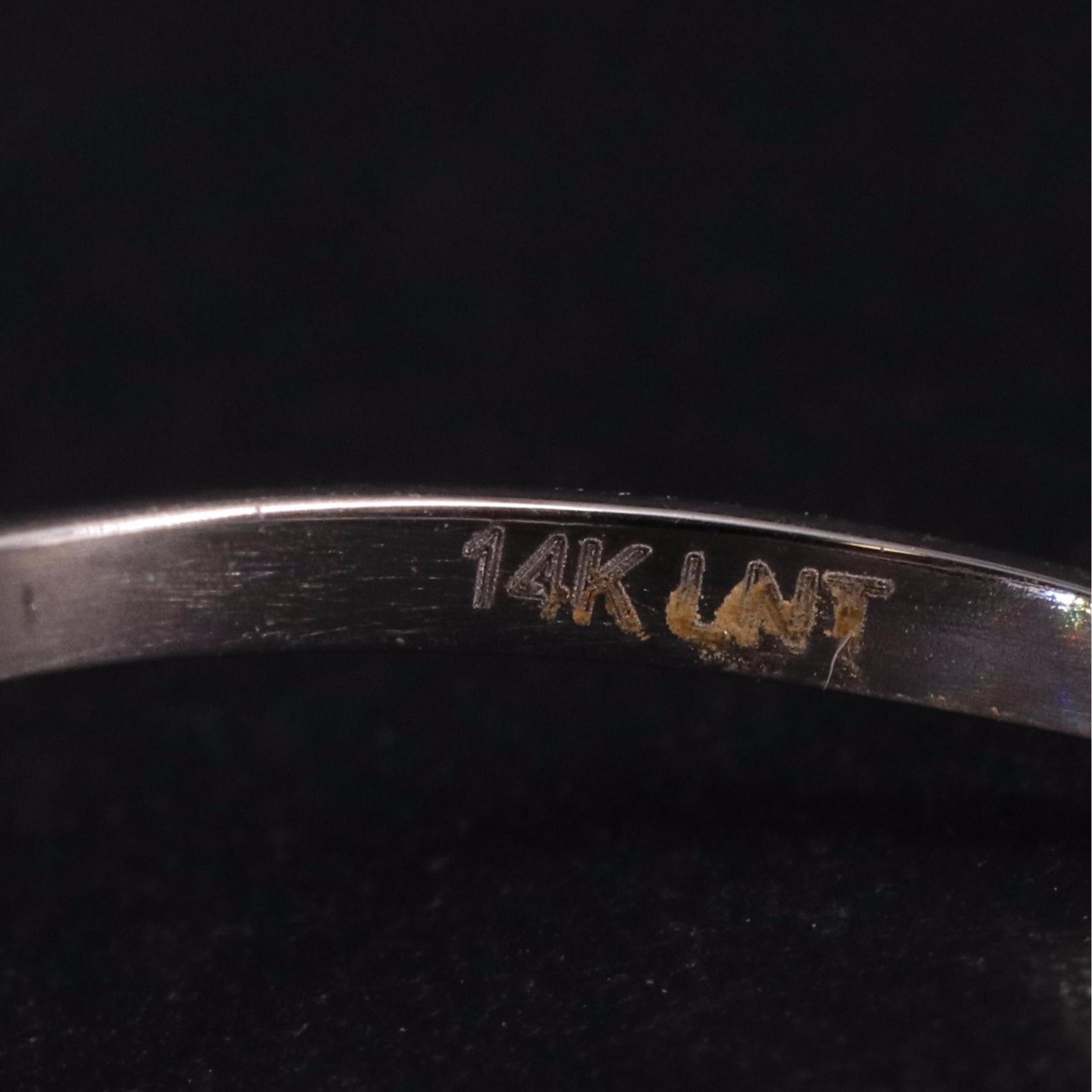 14K Aquamarine and Tanzanite Ring