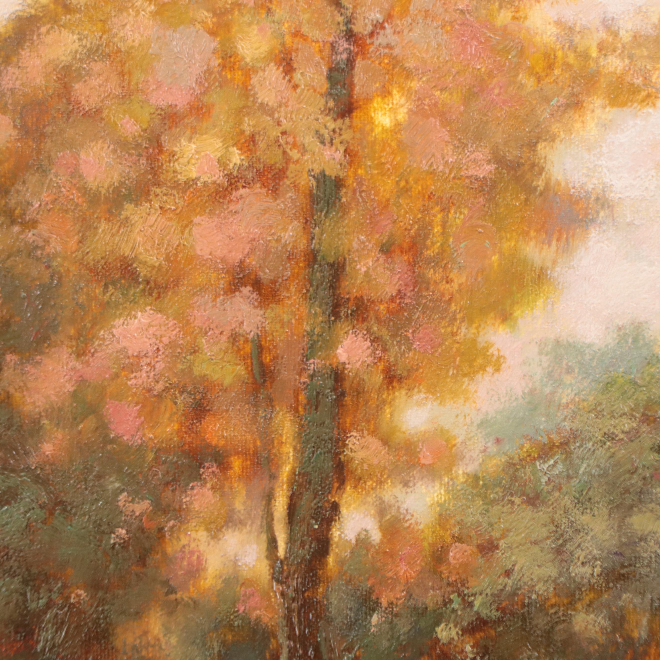 Don Wilson Oil Painting of Pastoral Landscape