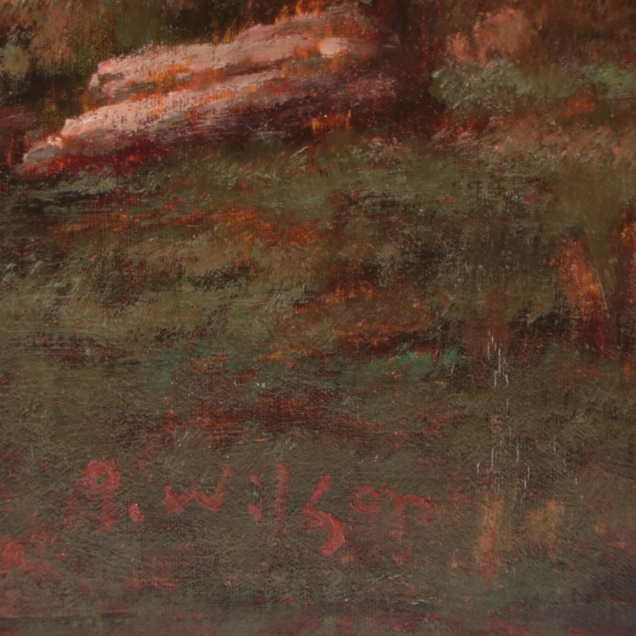 Don Wilson Oil Painting of Pastoral Landscape