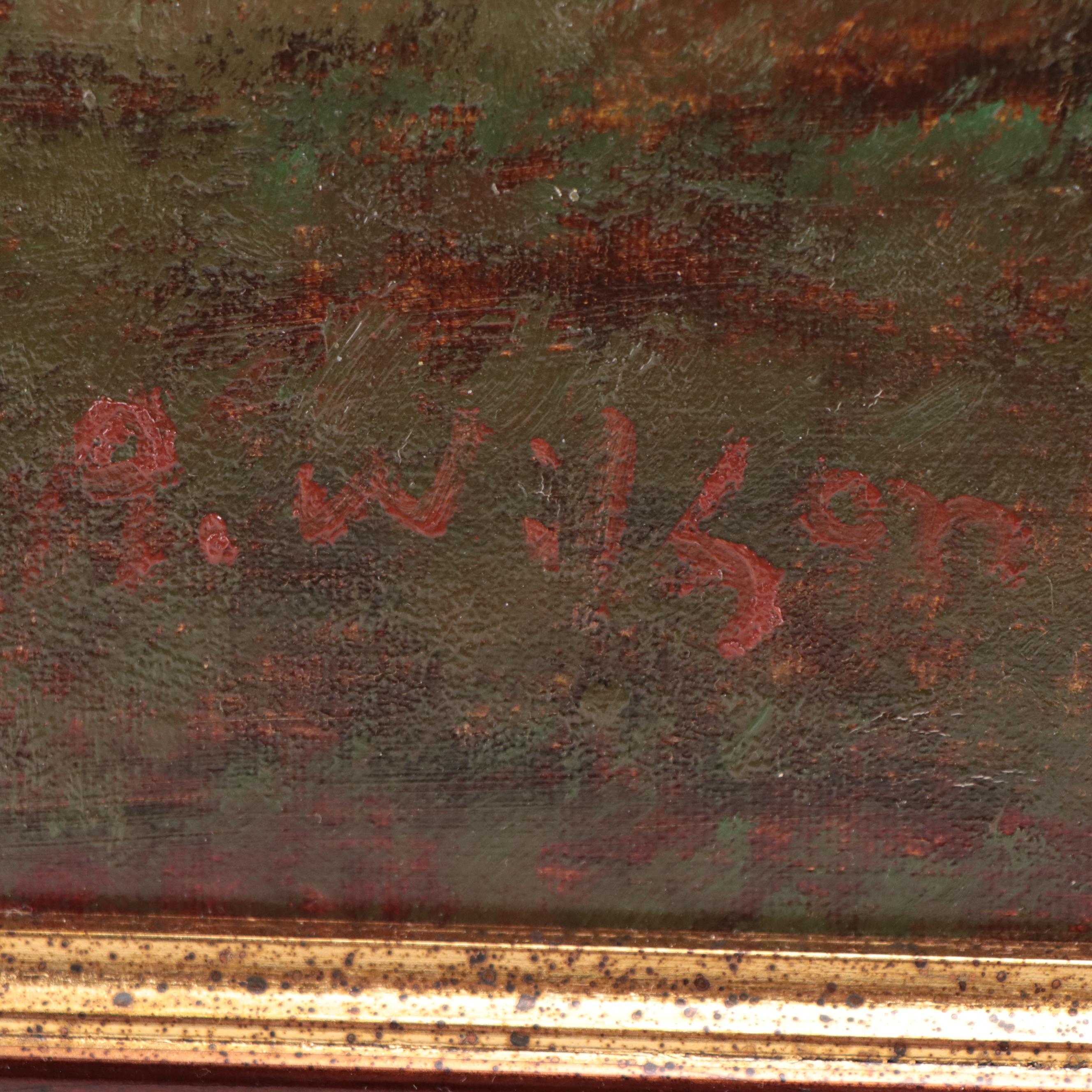 Don Wilson Oil Painting of Pastoral Landscape