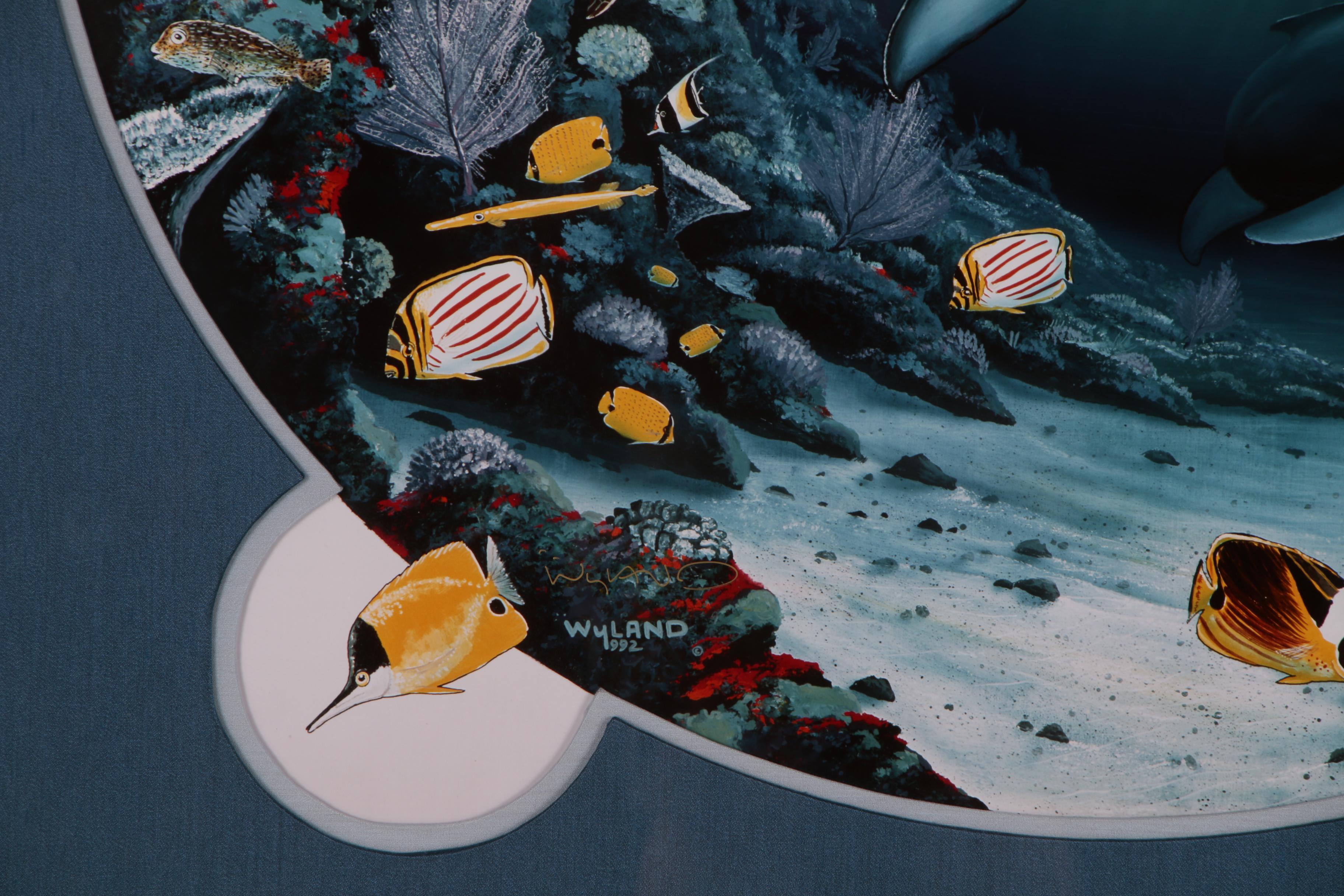 Robert Wyland and Roy Tabora Large Scale Cibachrome Print "Whale Waters"