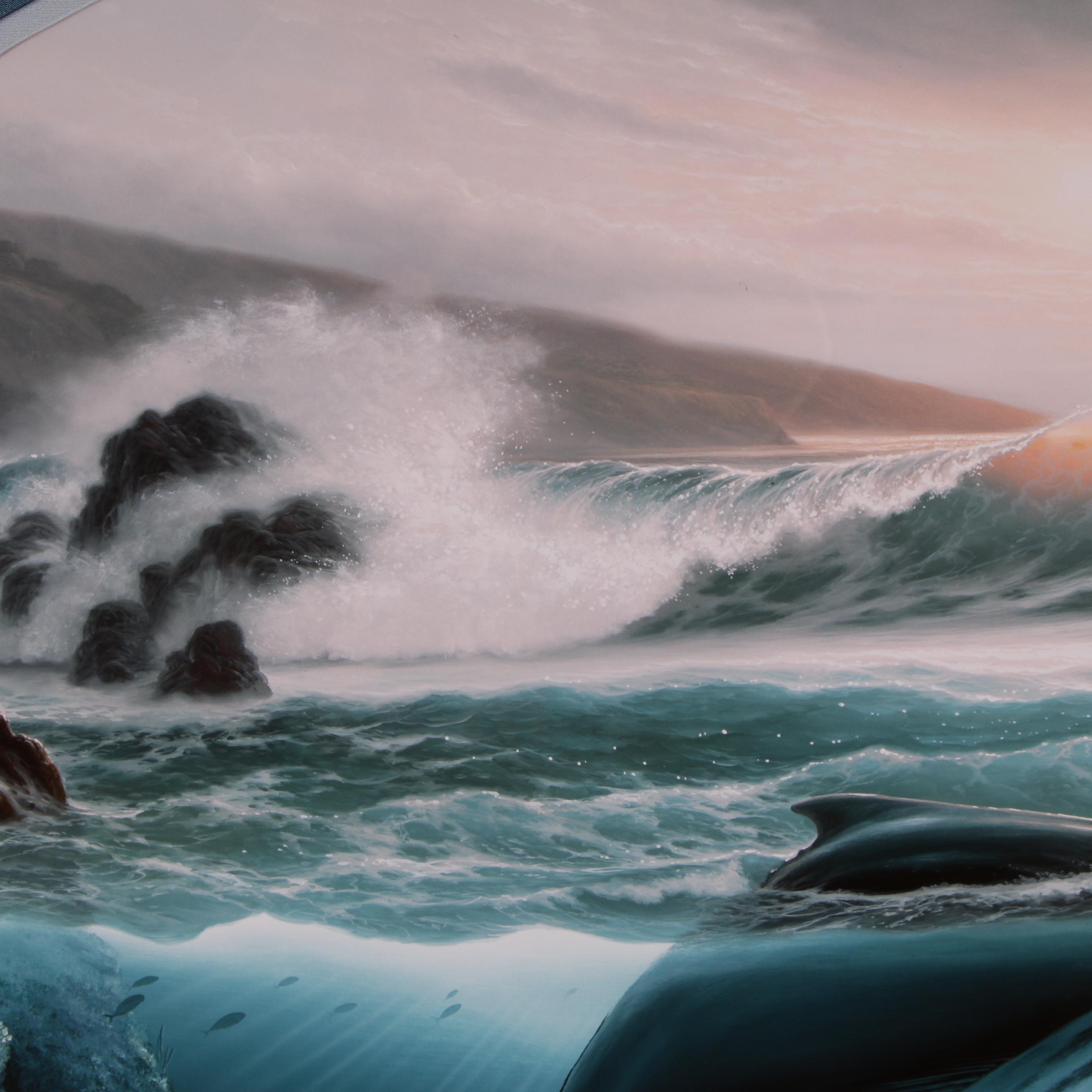 Robert Wyland and Roy Tabora Large Scale Cibachrome Print "Whale Waters"