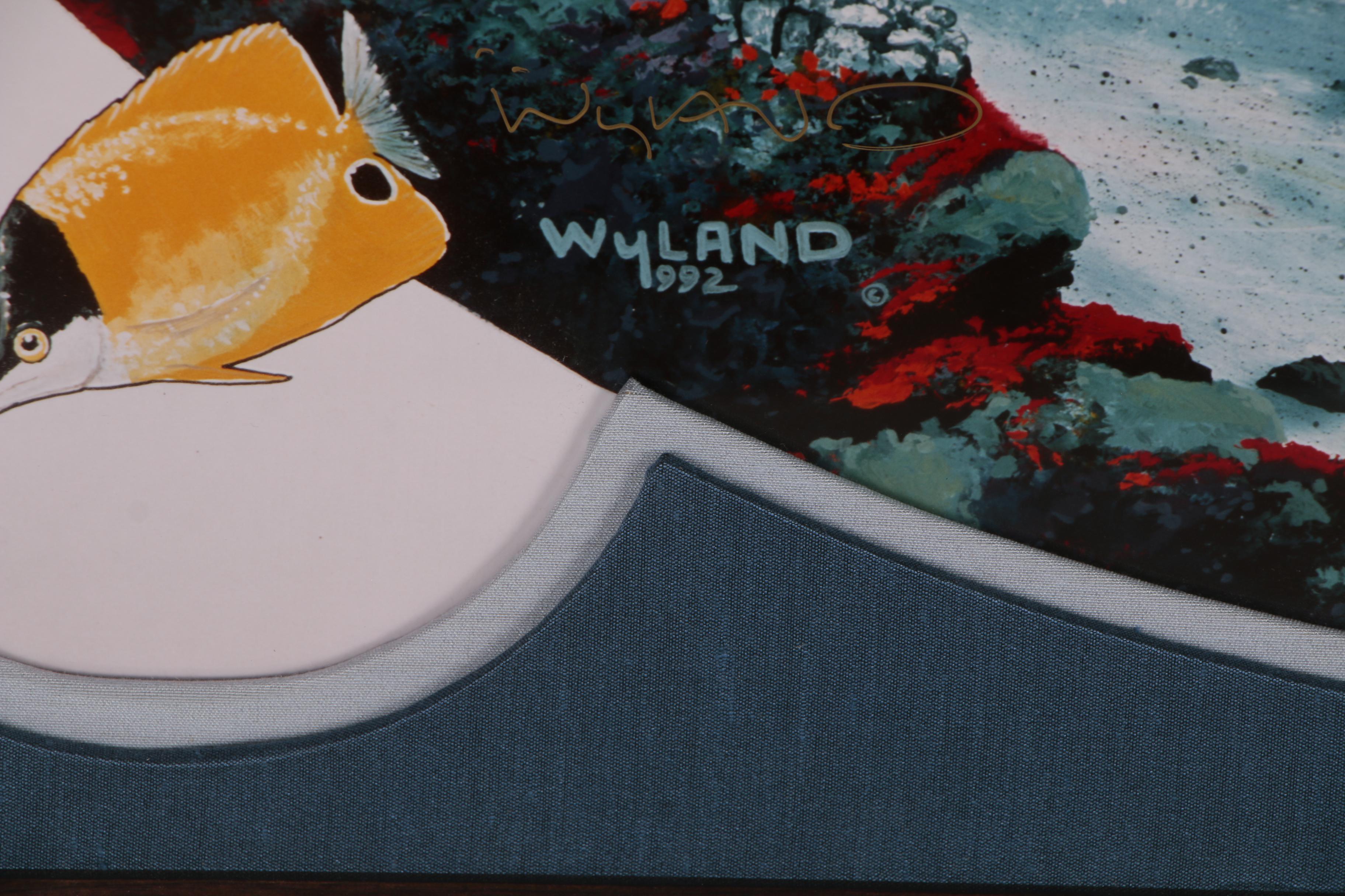 Robert Wyland and Roy Tabora Large Scale Cibachrome Print "Whale Waters"