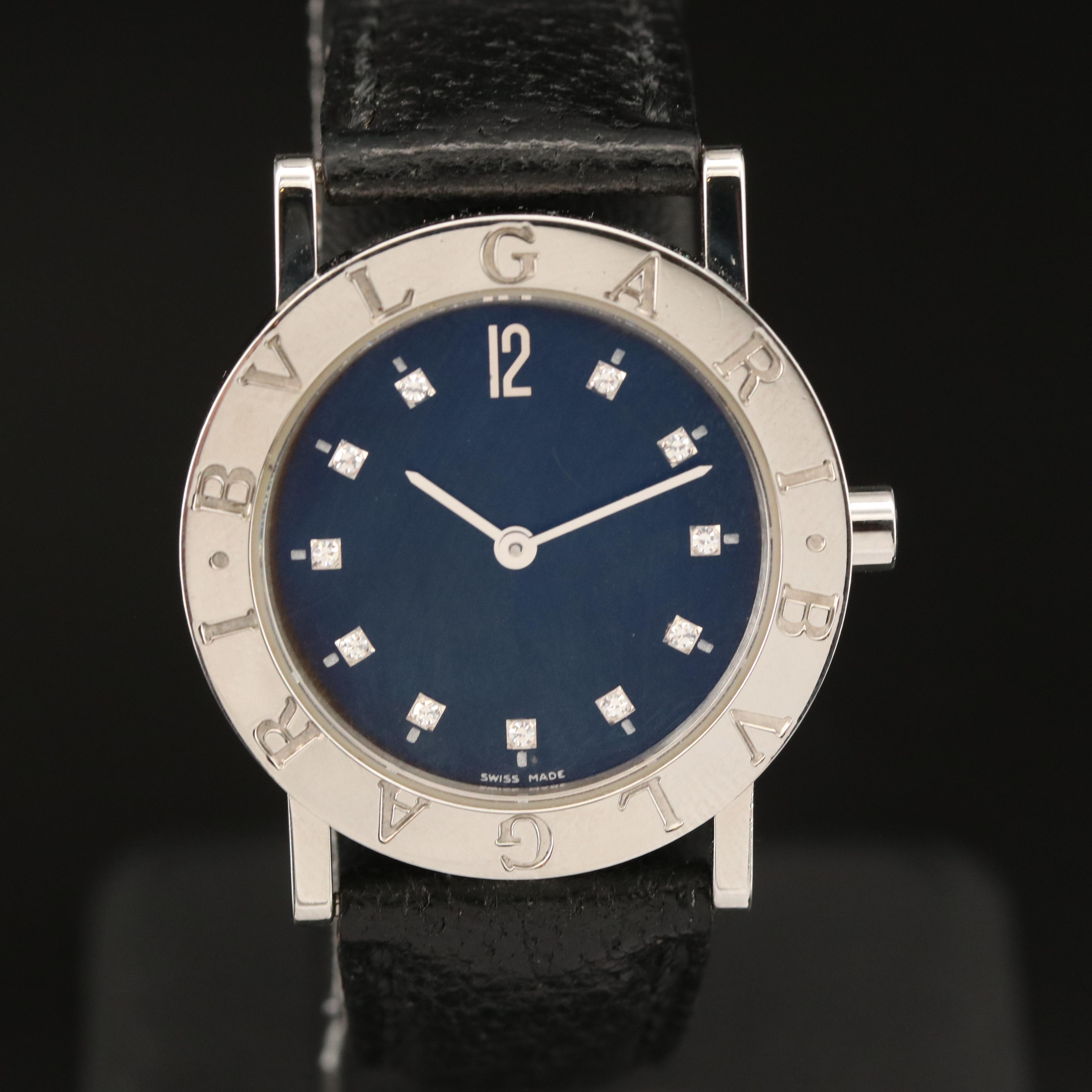 Diamond Dial BVLGARI Quartz Watch