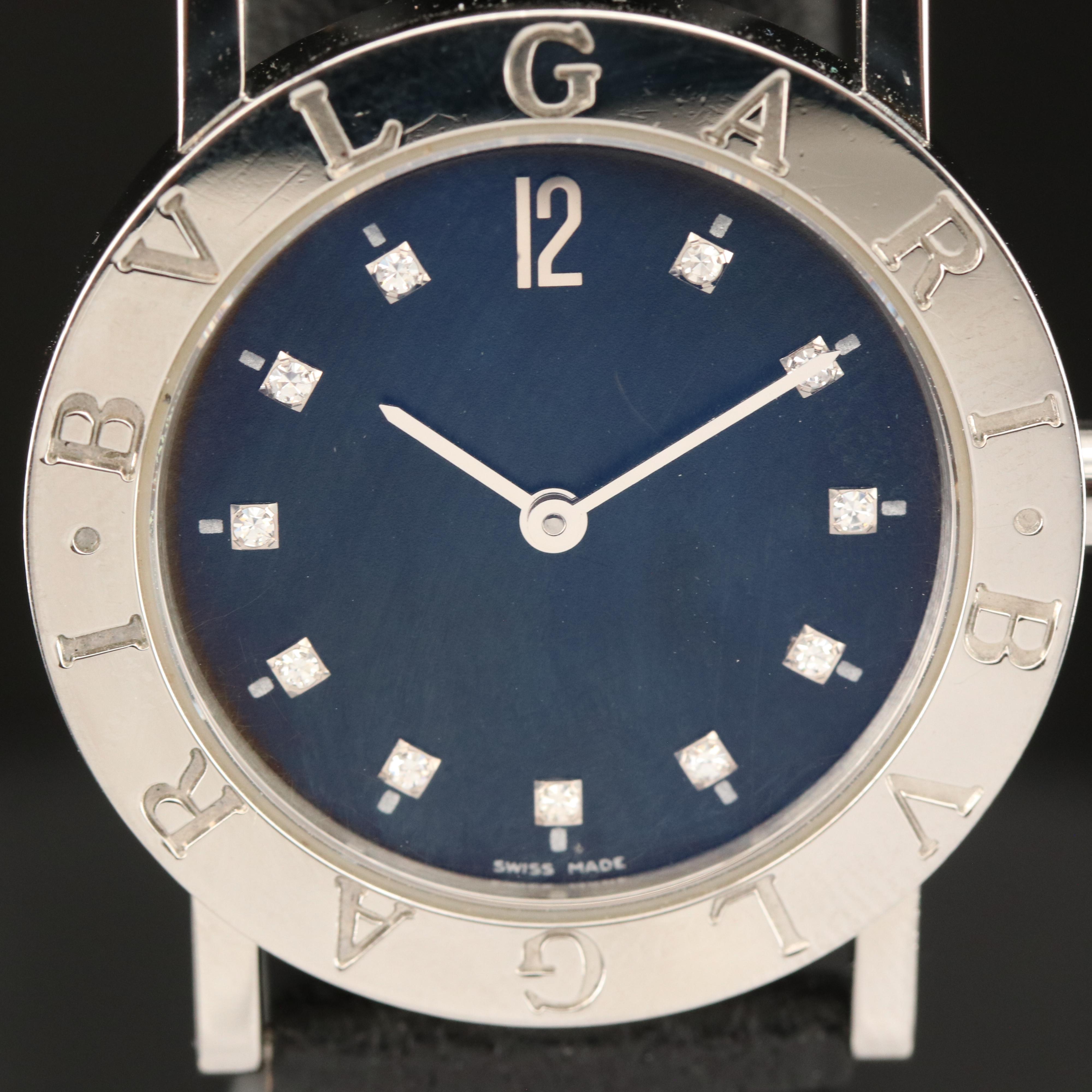 Diamond Dial BVLGARI Quartz Watch