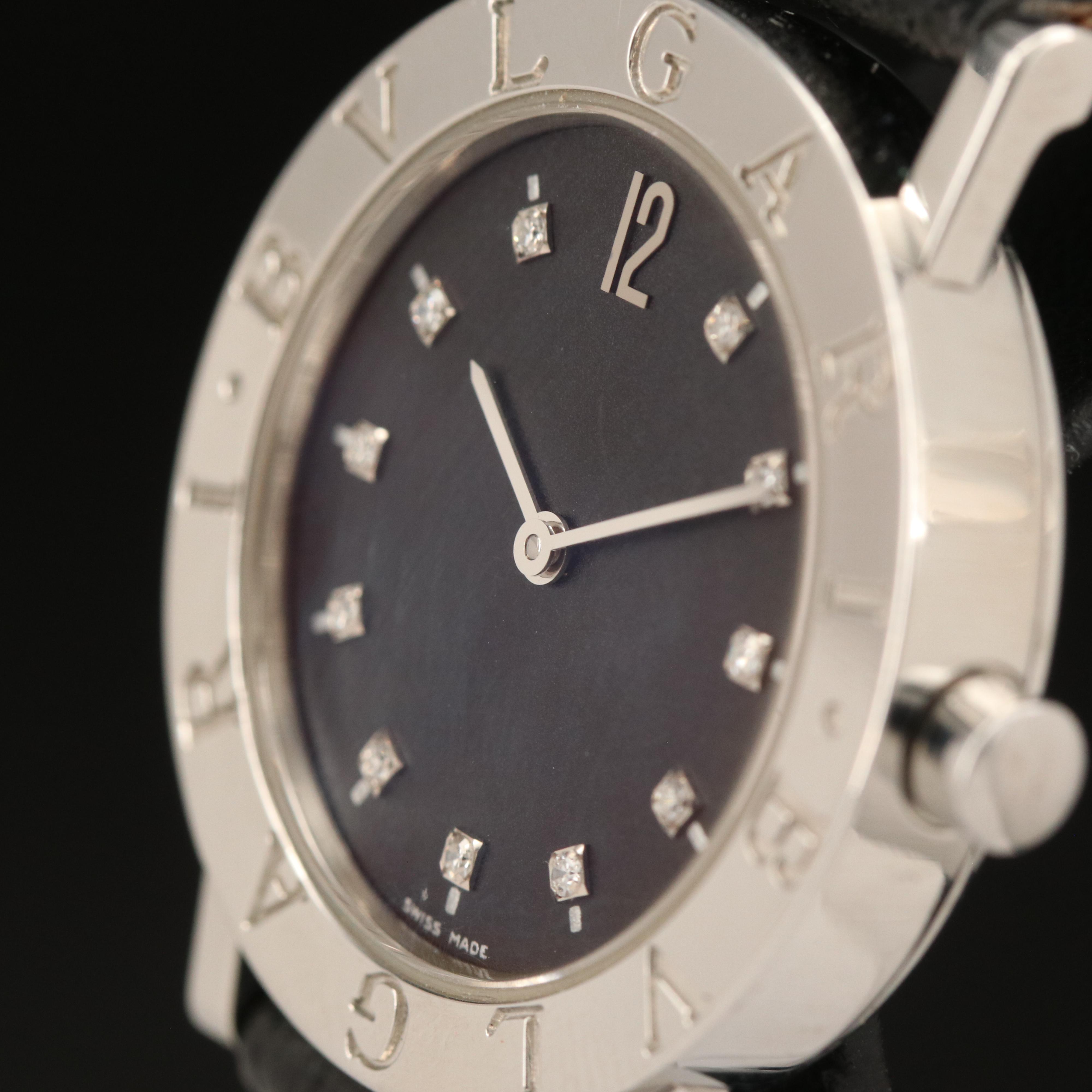 Diamond Dial BVLGARI Quartz Watch