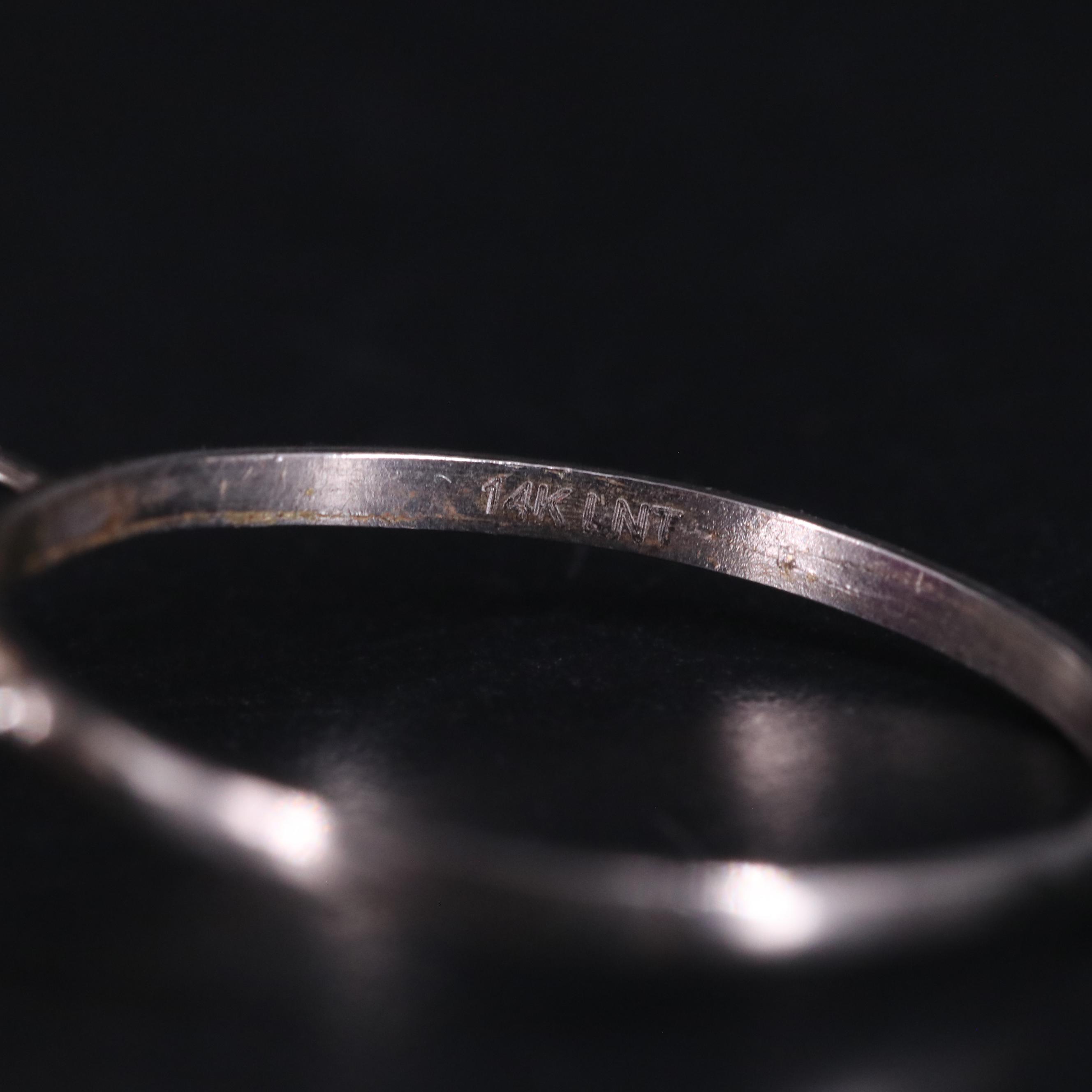 14K Ruby and Moissanite Ring