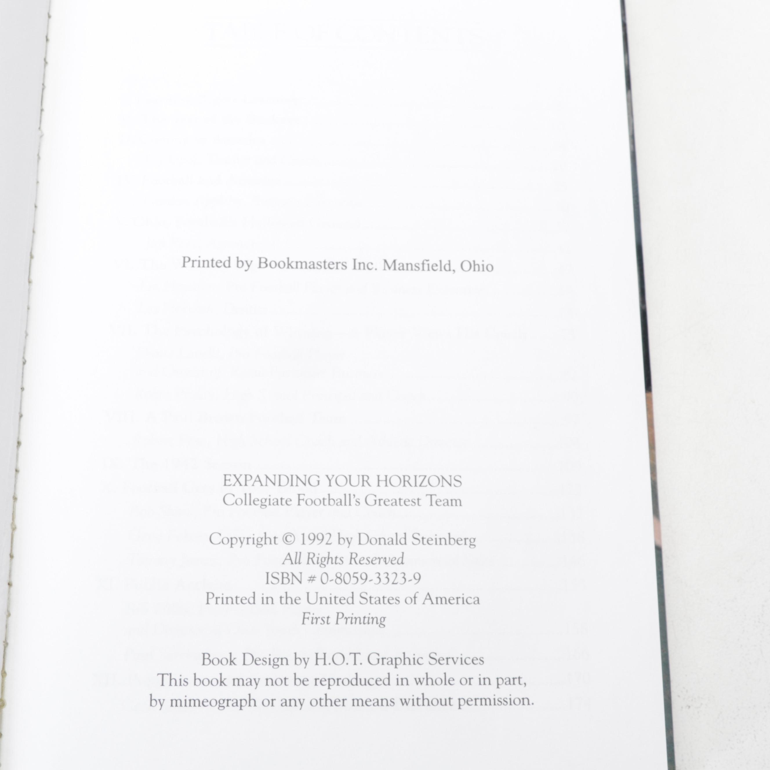 OSU Woody Hayes Signed "You Win with People" Book, Signed Hat, Football and More