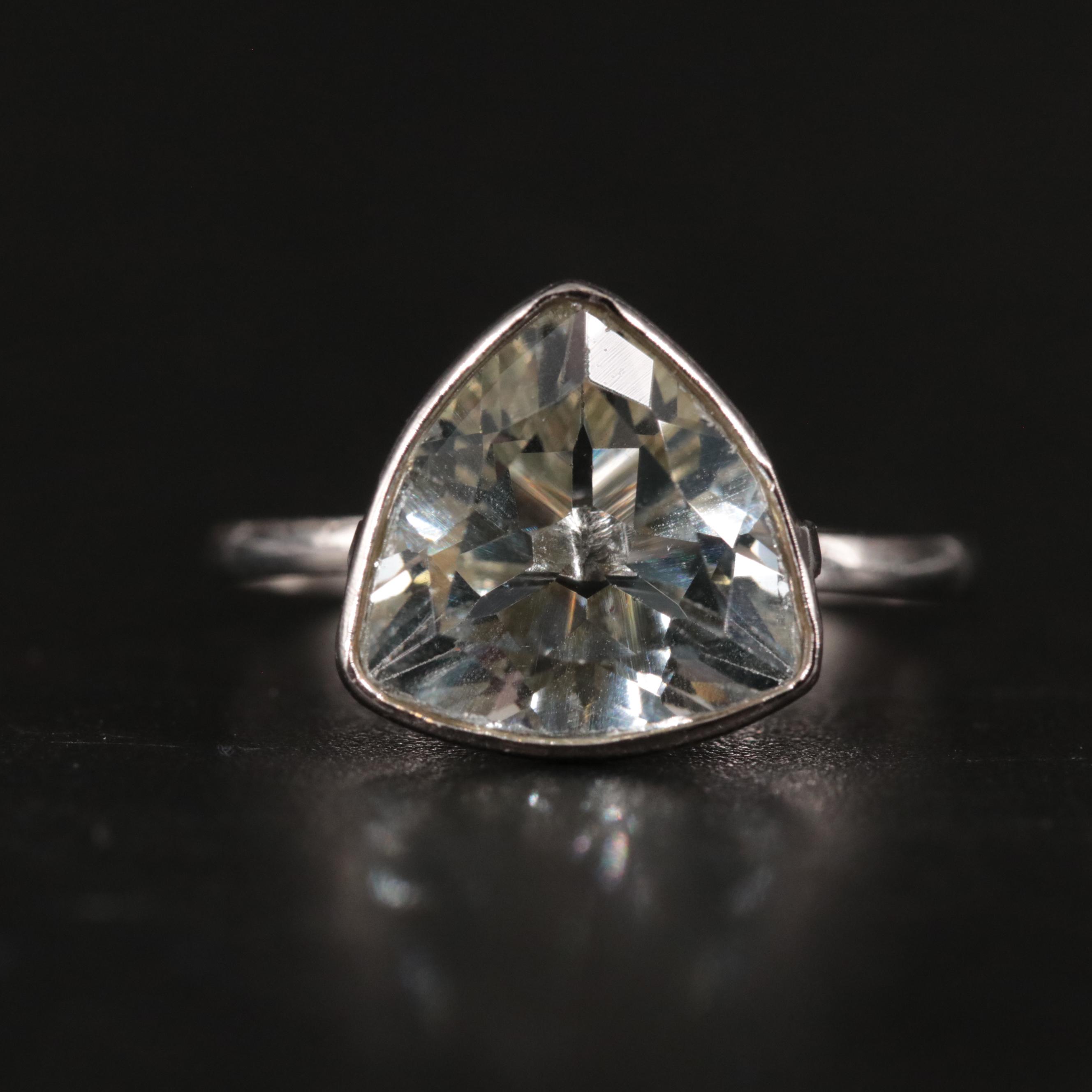 14K Aquamarine Ring