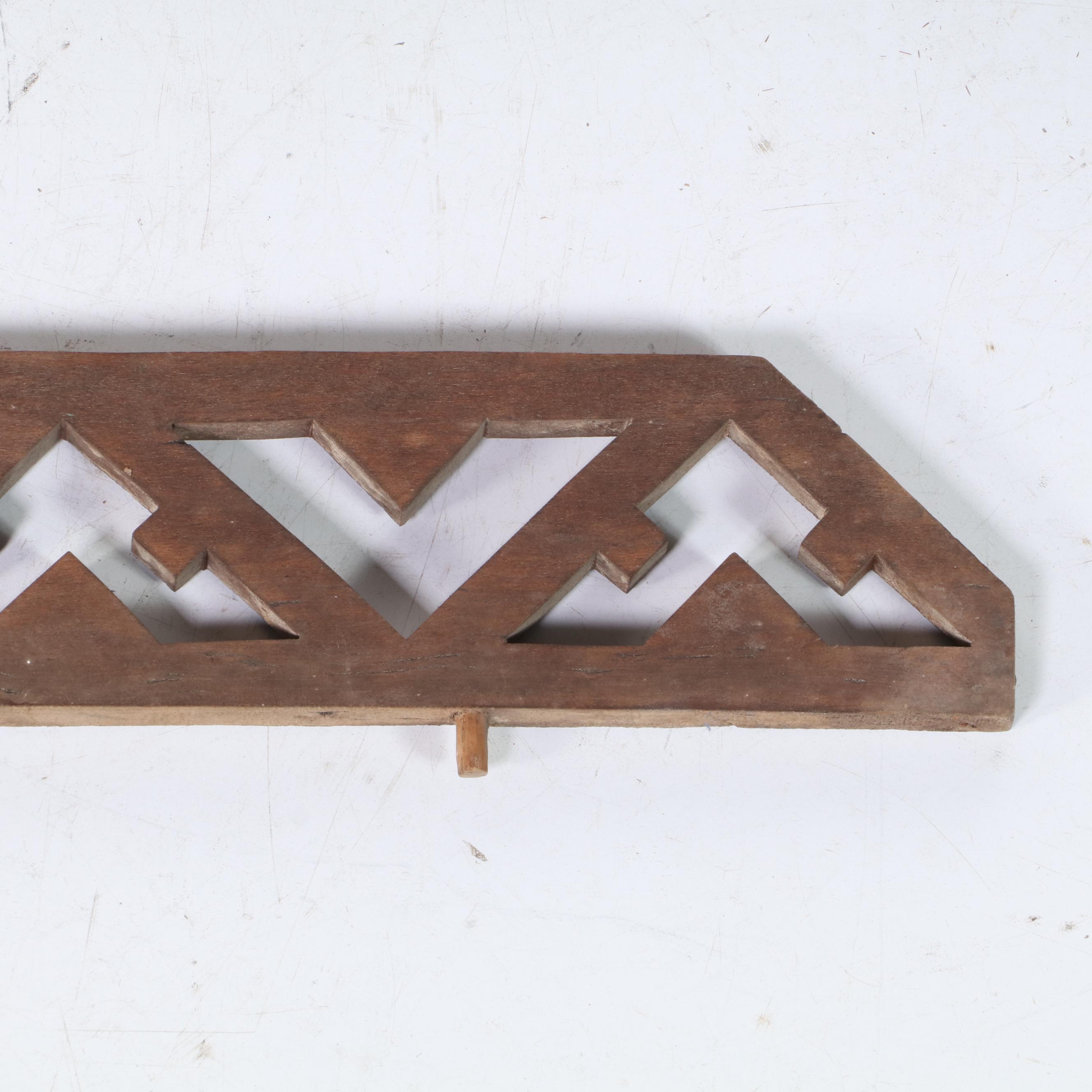 Four Victorian Relief-Carved Furniture Pediments, Late 19th Century