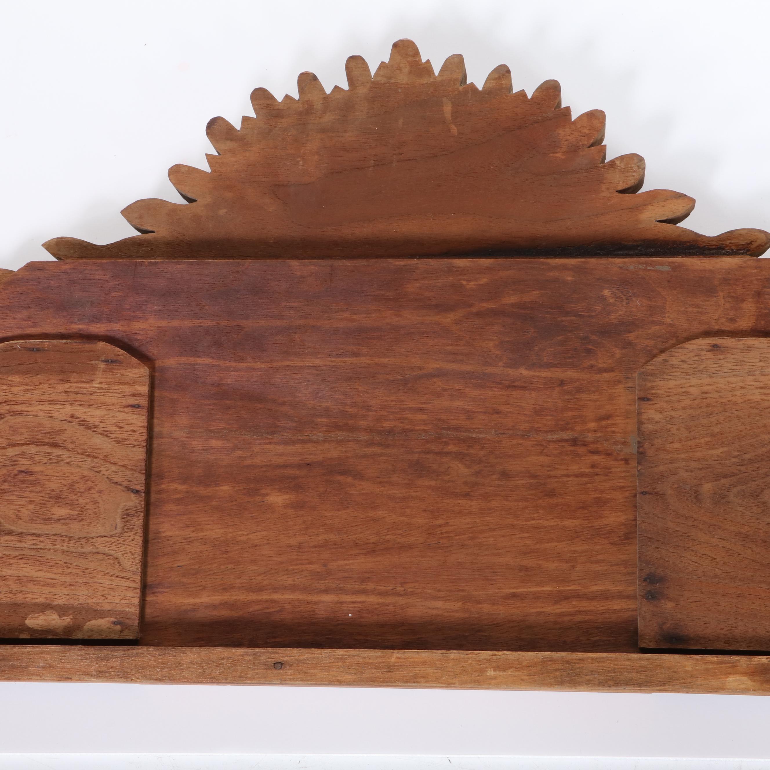 Four Victorian Relief-Carved Furniture Pediments, Late 19th Century